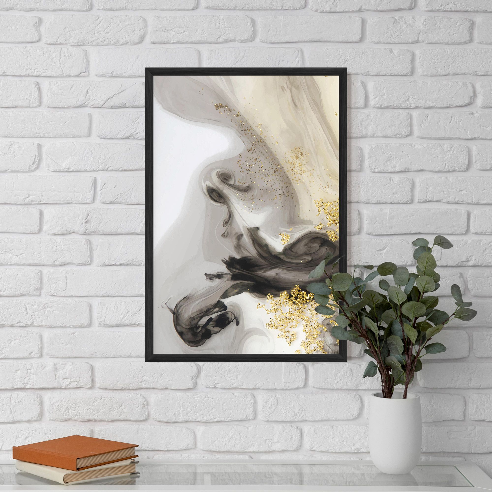 Gold Glitter Watercolor mockup 5