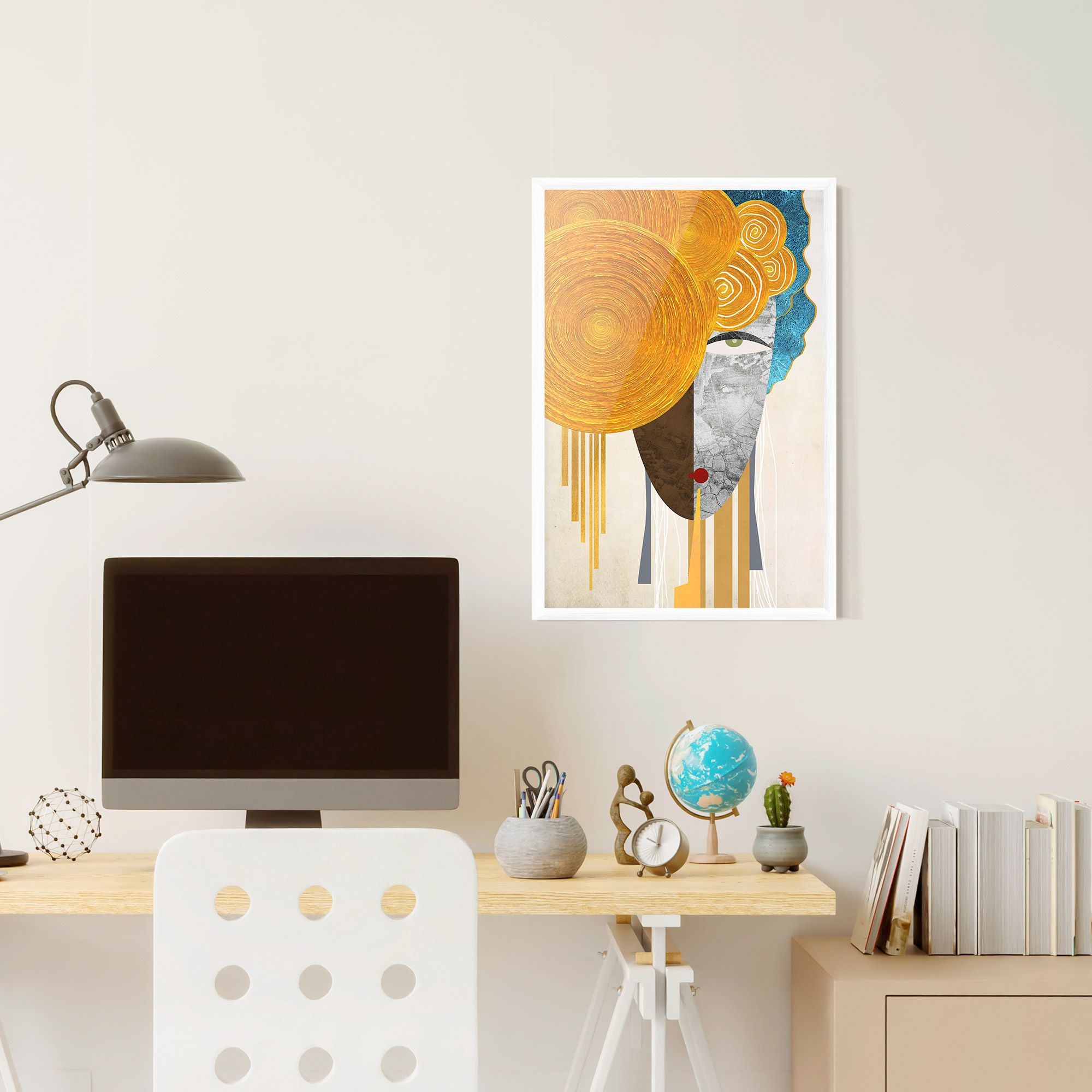 Abstract Grey Face 1 mockup 6