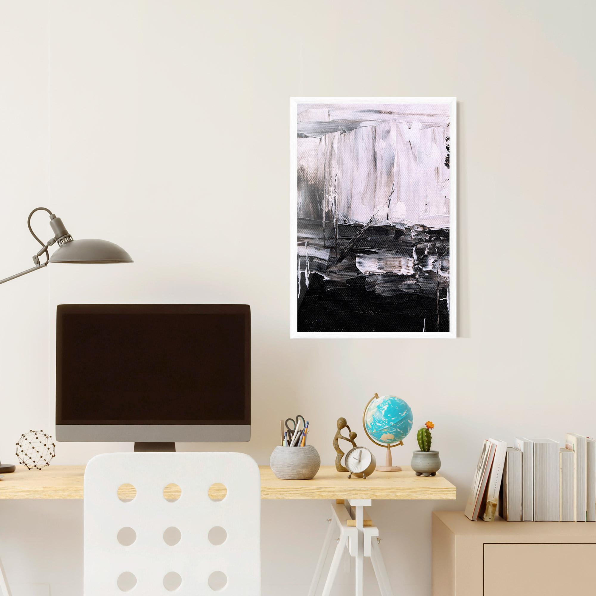 Рамкиран постер Abstract Paintings mockup 6