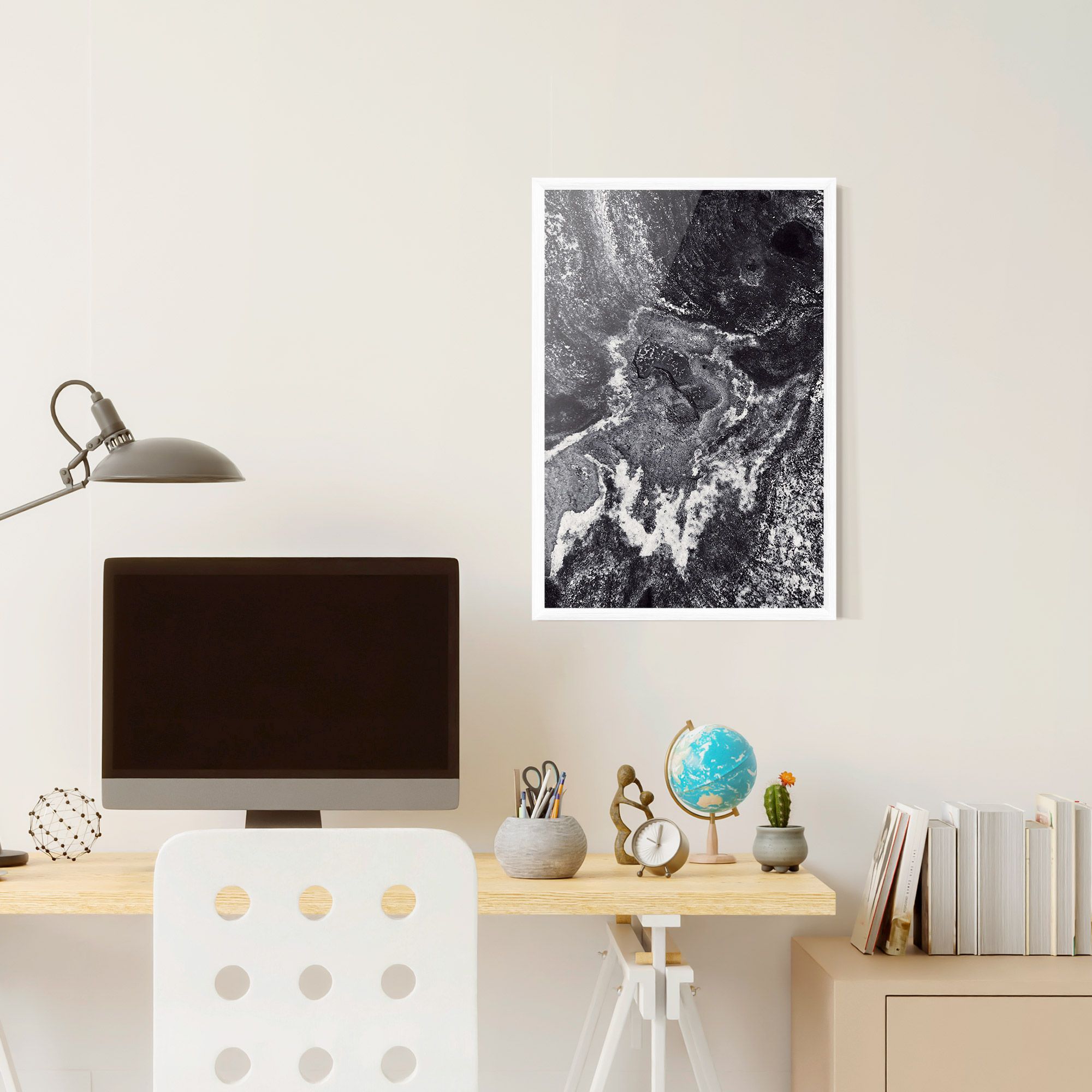 Black And White Abstract mockup 6