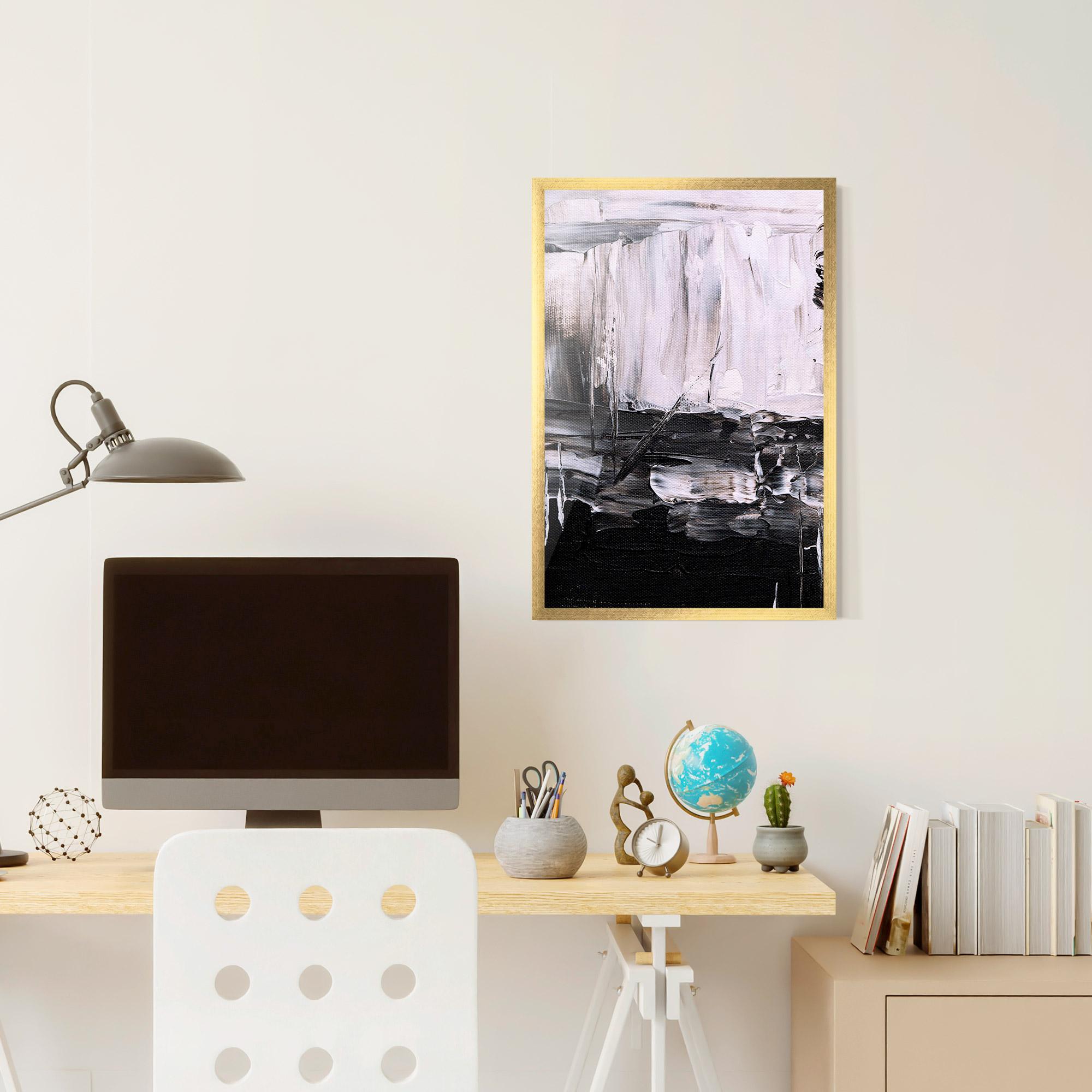 Рамкиран постер Abstract Paintings mockup 6