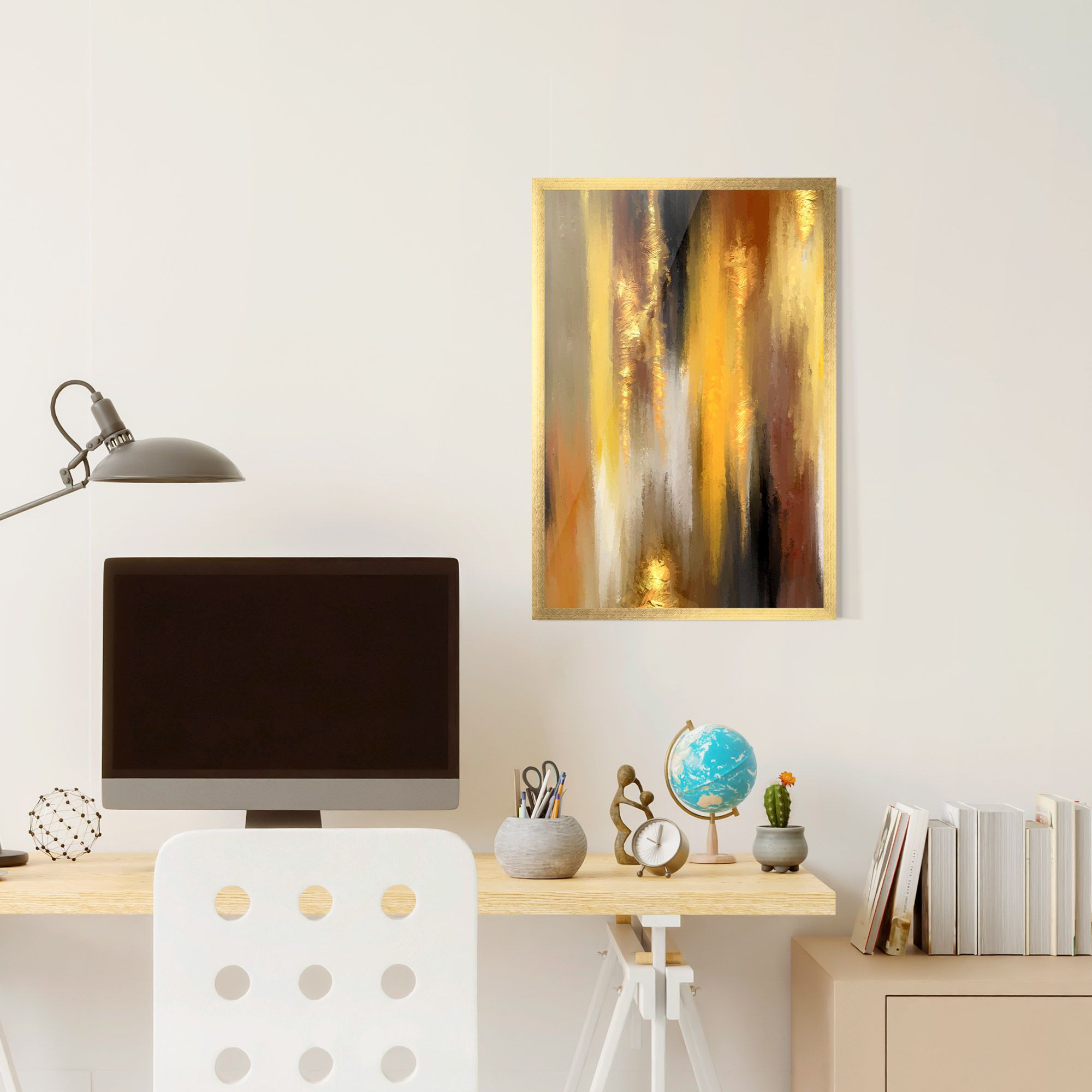 Golden Brown Art mockup 6