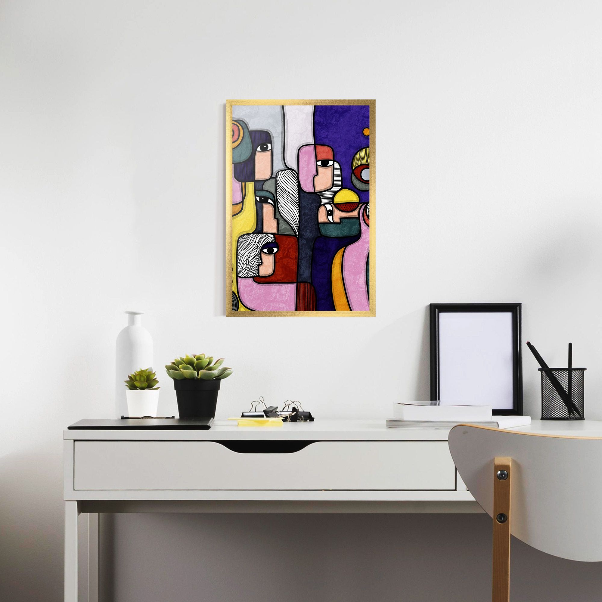 Abstract Looking Eyes mockup 7