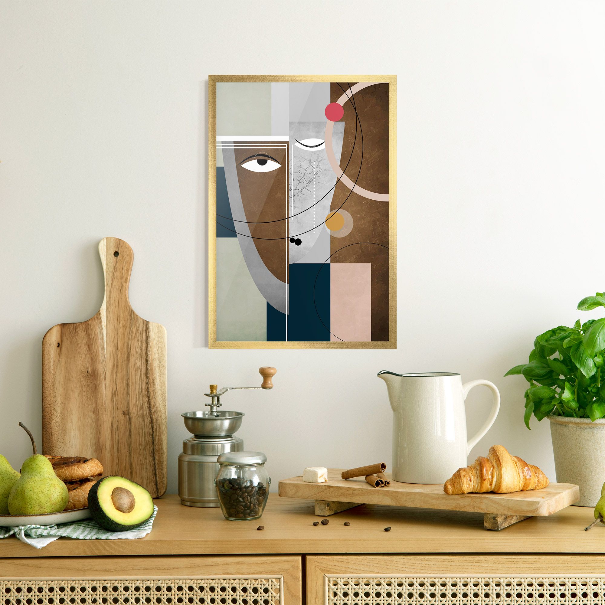 Abstract Brown Face mockup 8