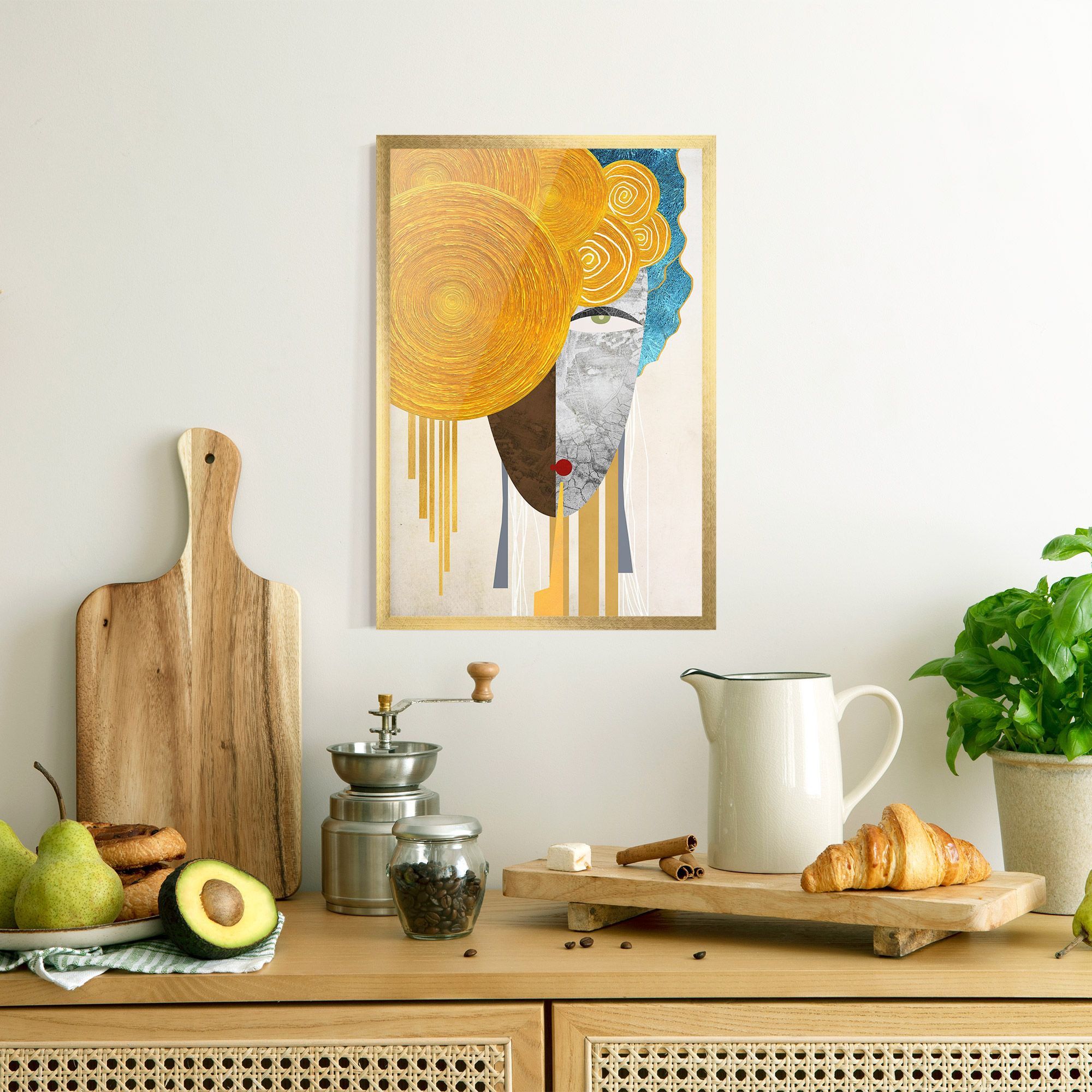 Abstract Grey Face 1 mockup 8