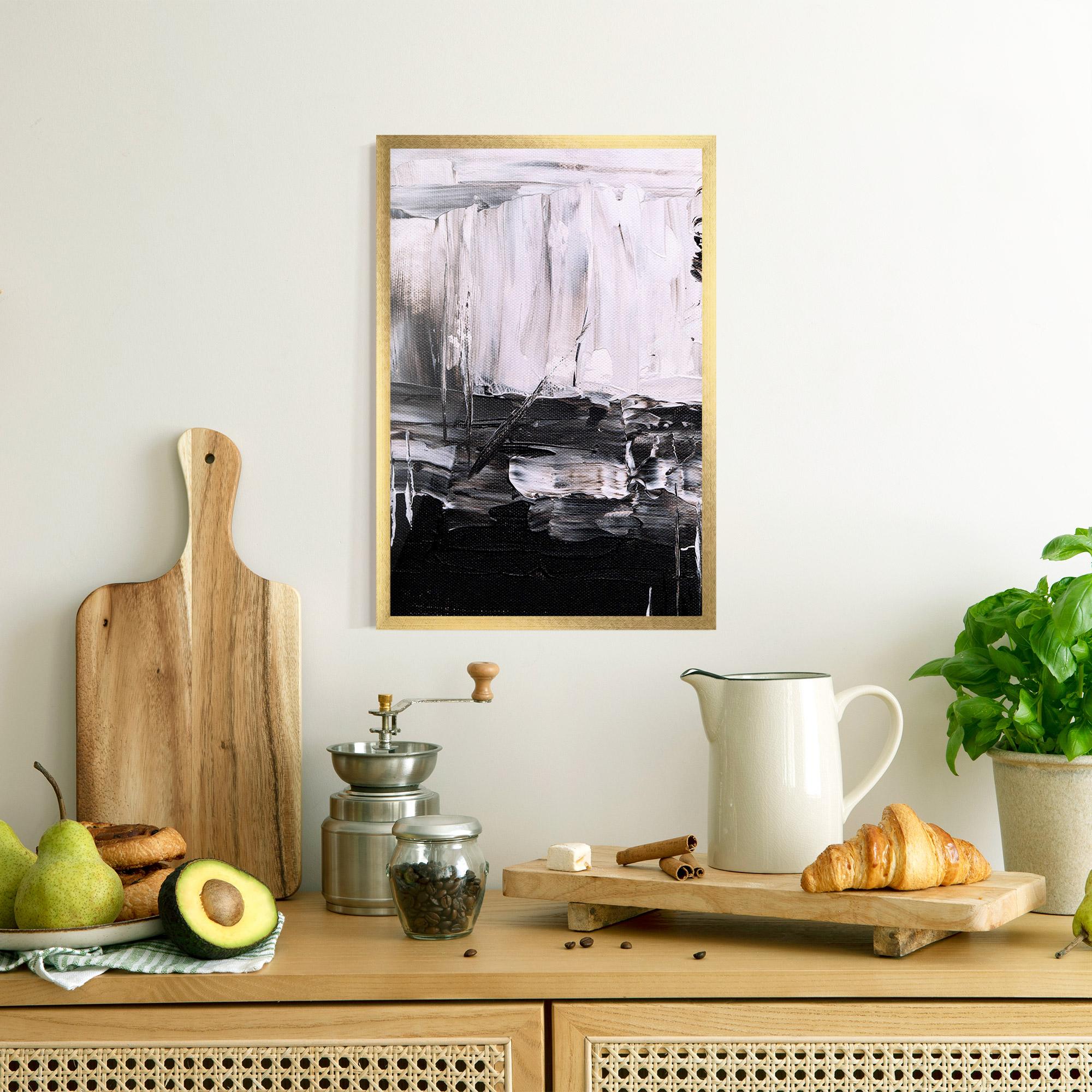 Рамкиран постер Abstract Paintings mockup 8