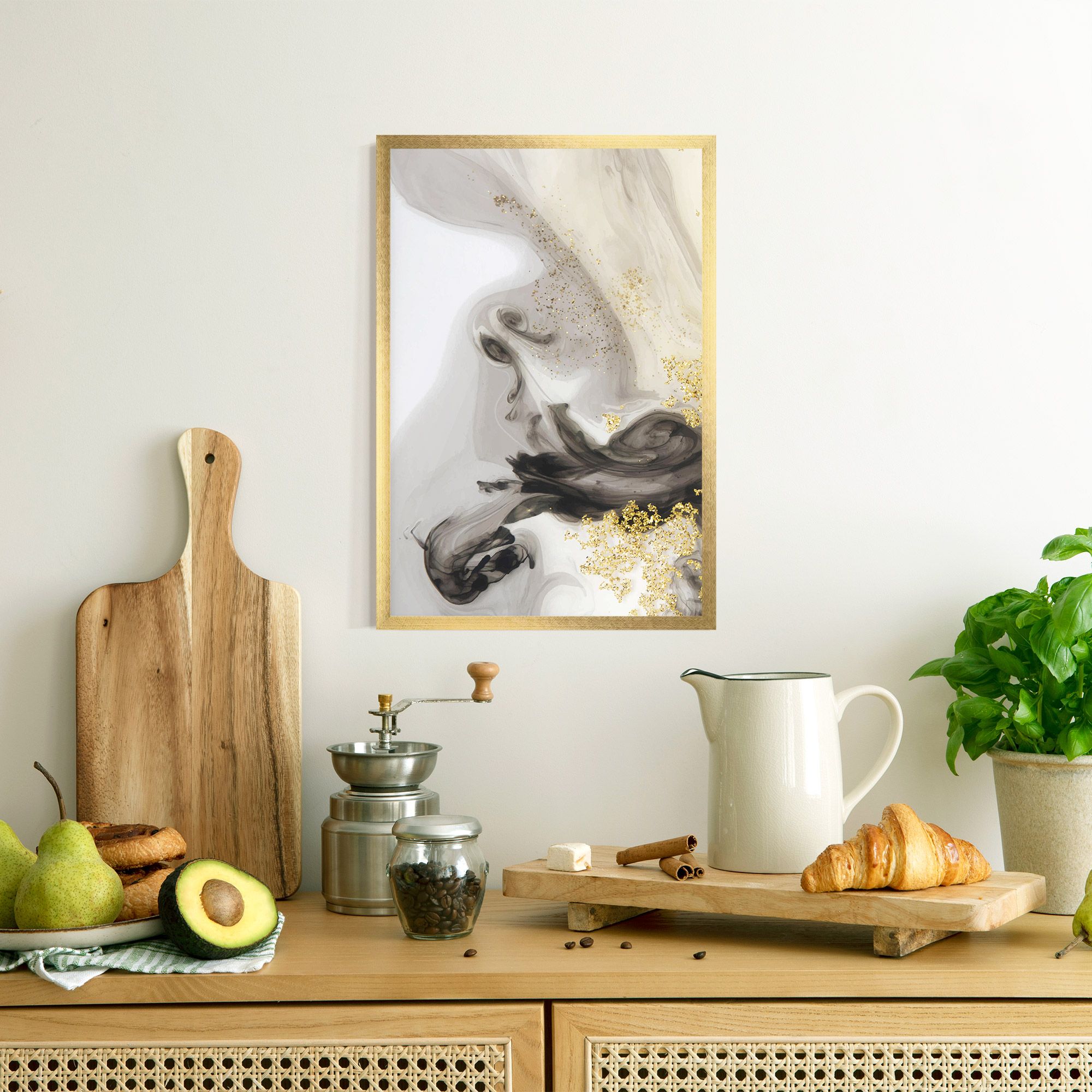 Gold Glitter Watercolor mockup 8