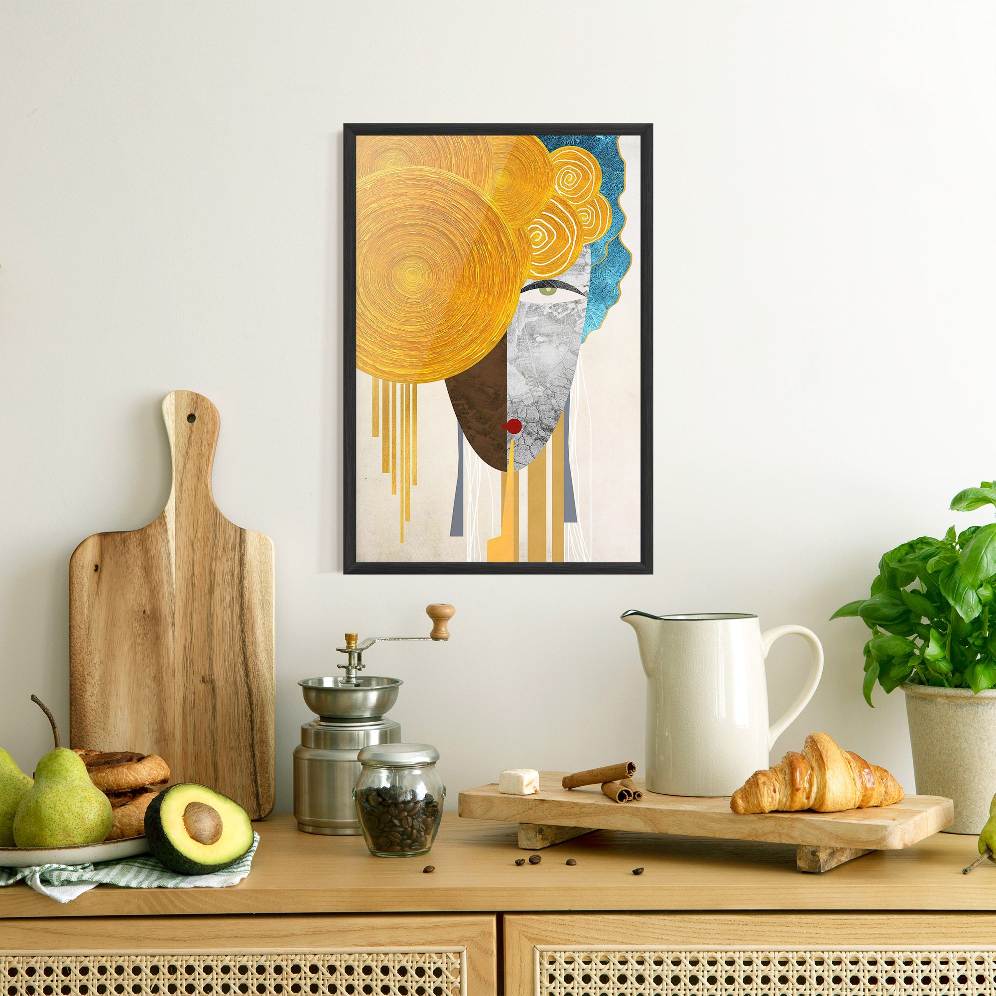 Abstract Grey Face 1 mockup 8