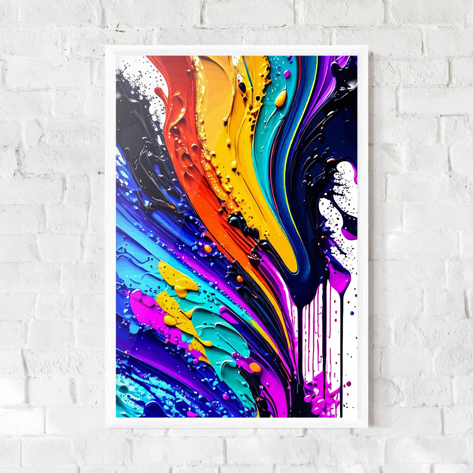 Рамкиран постер Pretty Splash mockup 0