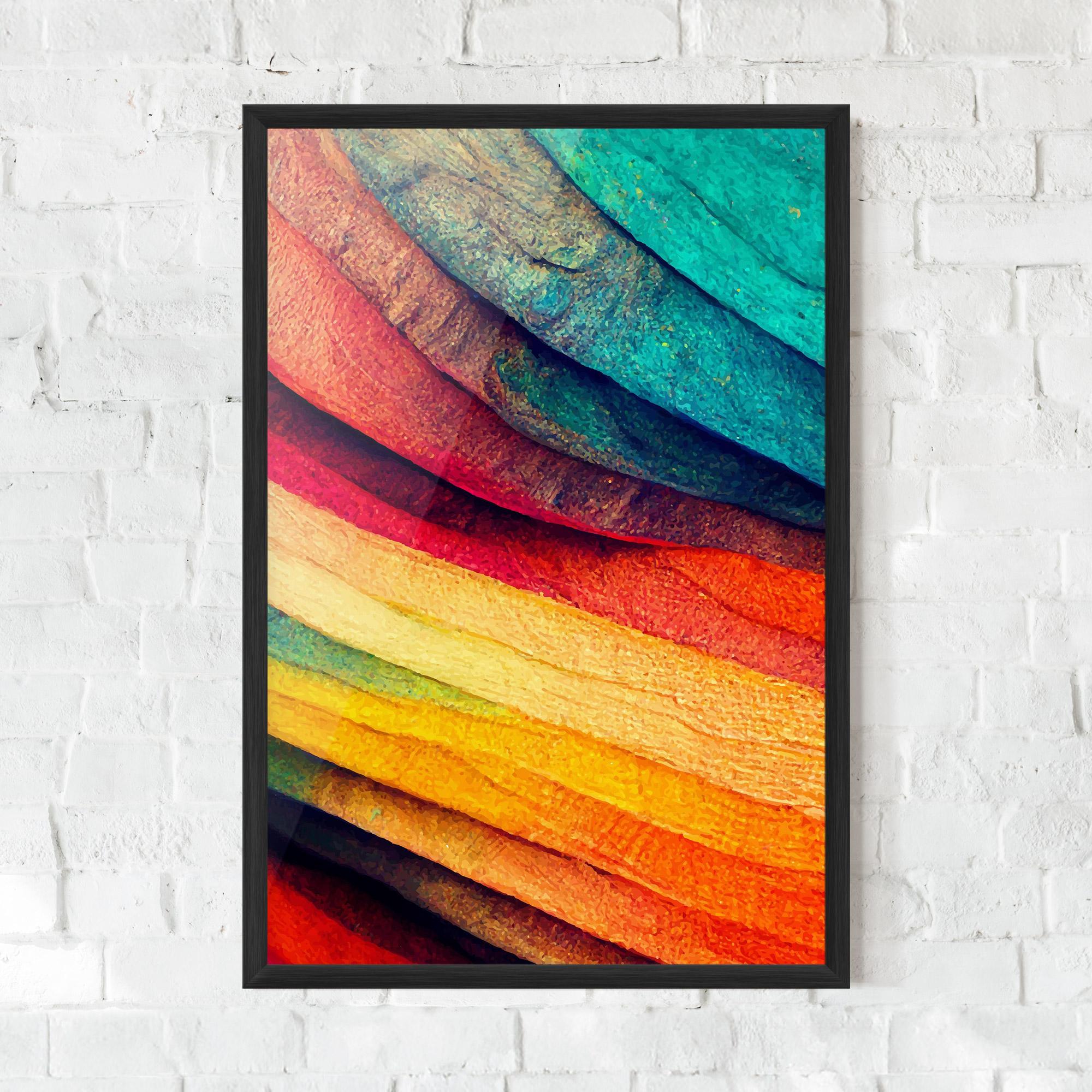 Рамкиран постер Autumn Abstract Color mockup 0
