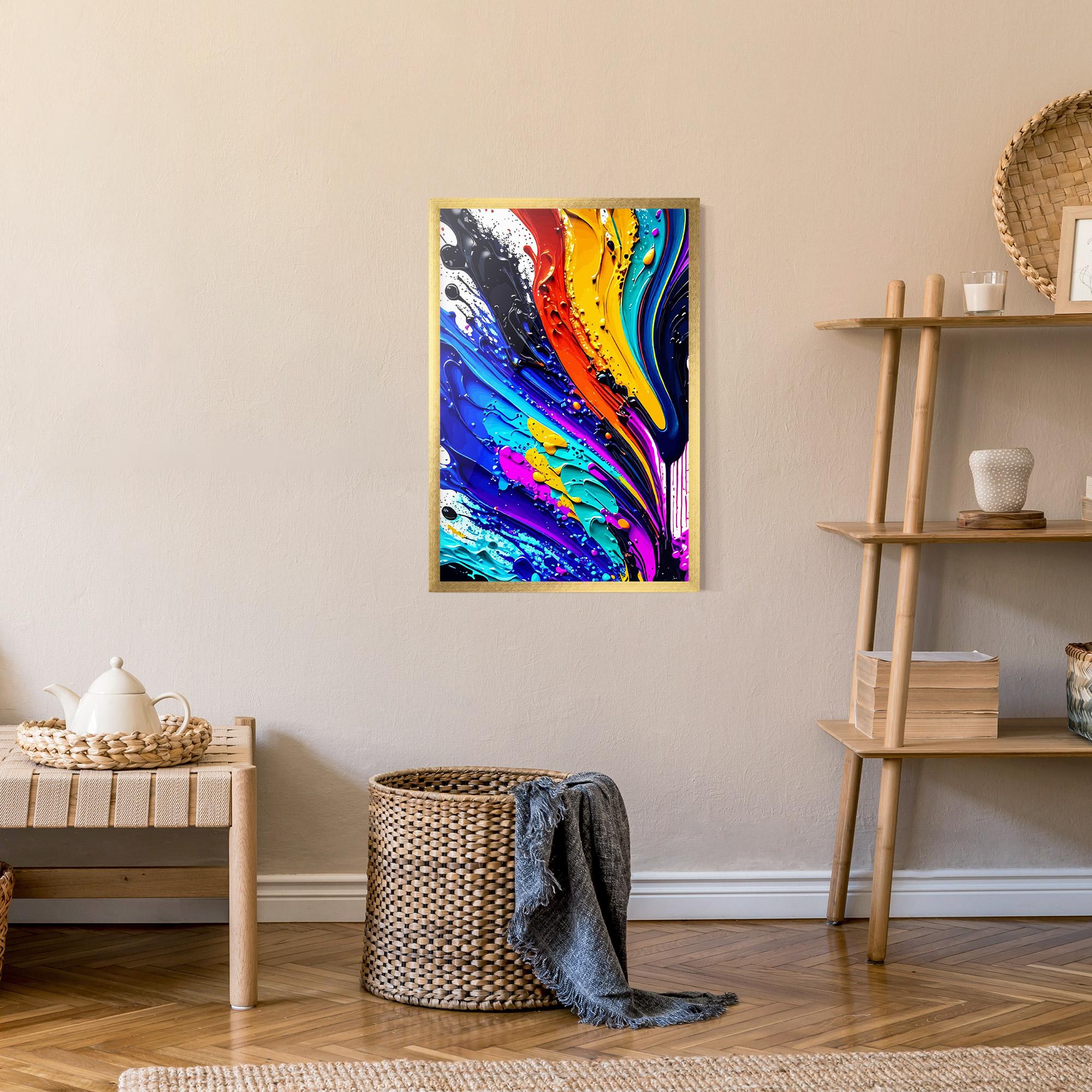 Рамкиран постер Beautiful Splash mockup 9