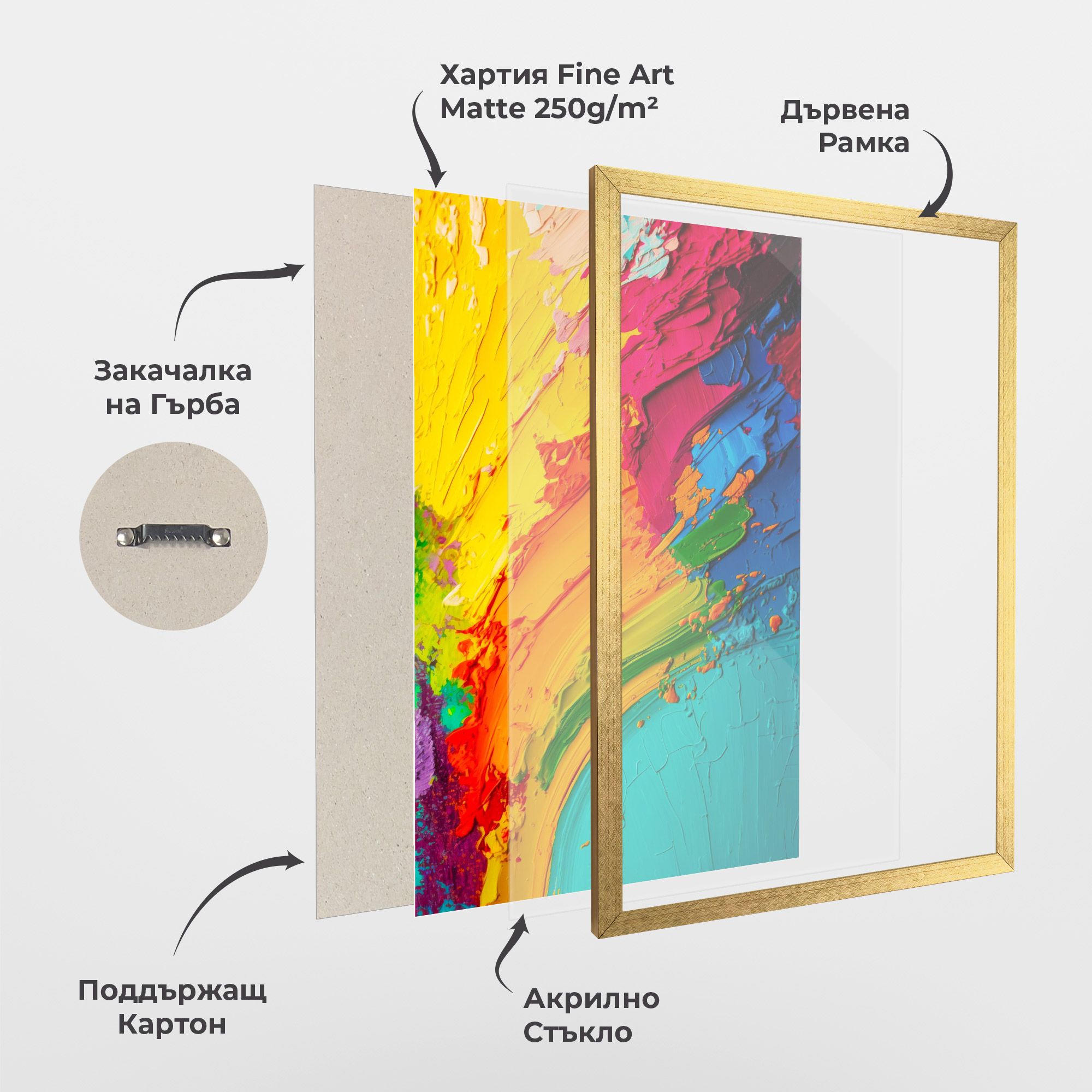Multicolored Painting mockup 1