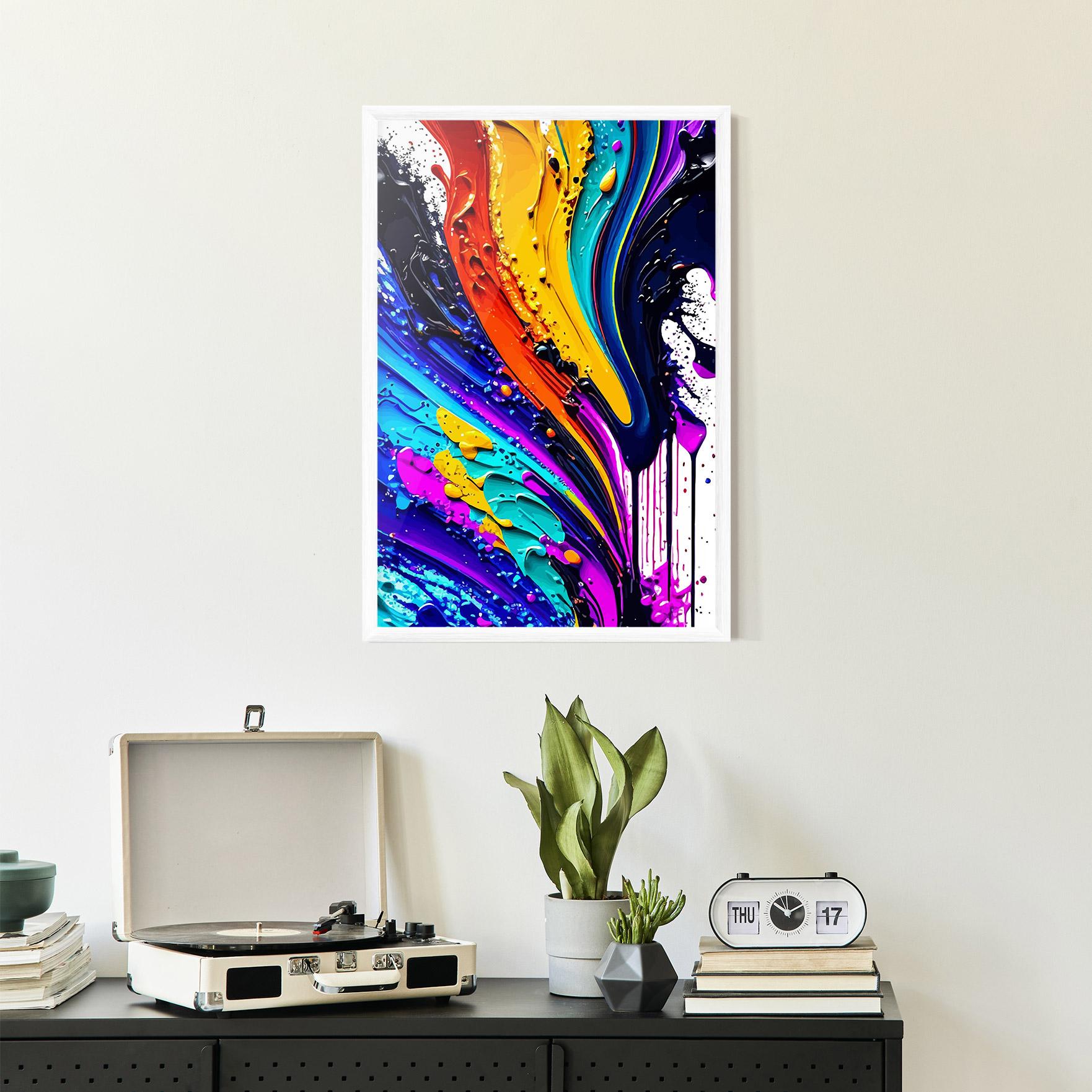 Рамкиран постер Pretty Splash mockup 2