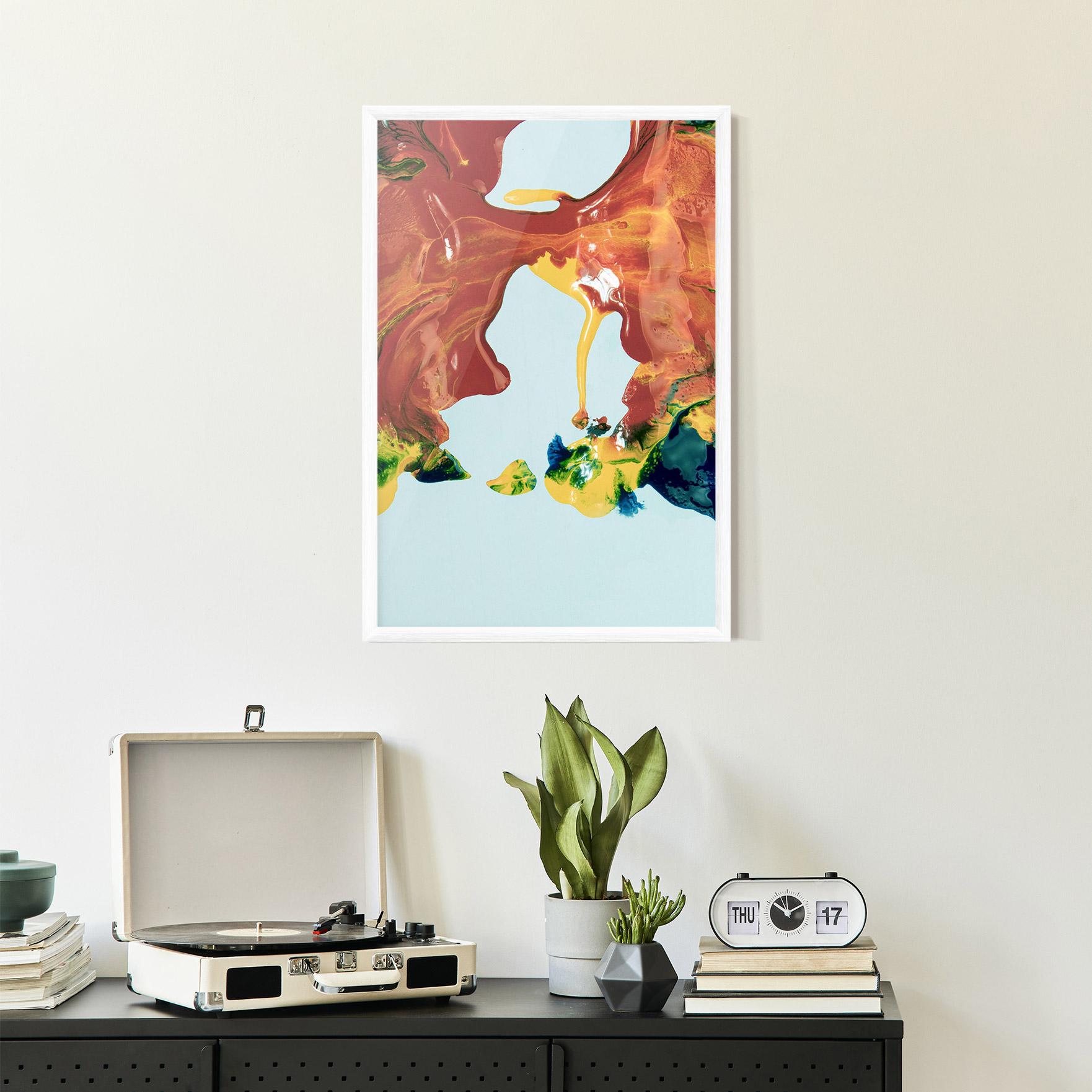 Рамкиран постер Spilled Paint mockup 2