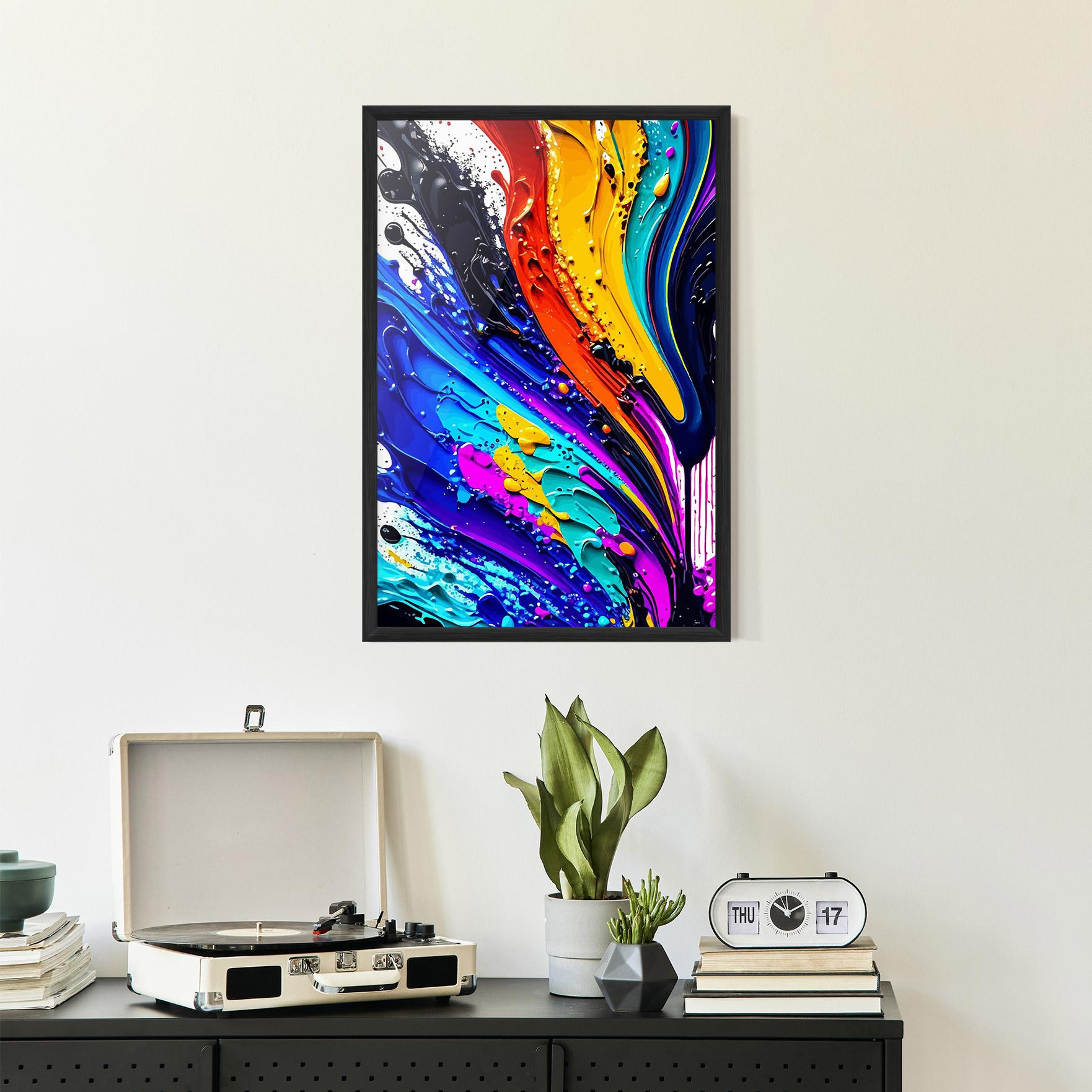 Рамкиран постер Beautiful Splash mockup 2