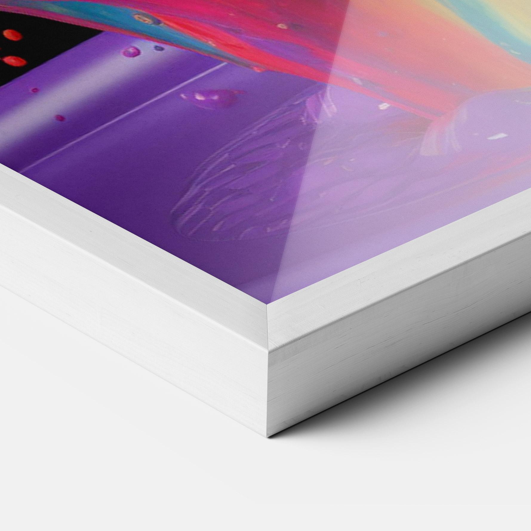 Рамкиран постер Brightly Color Splashing mockup 3