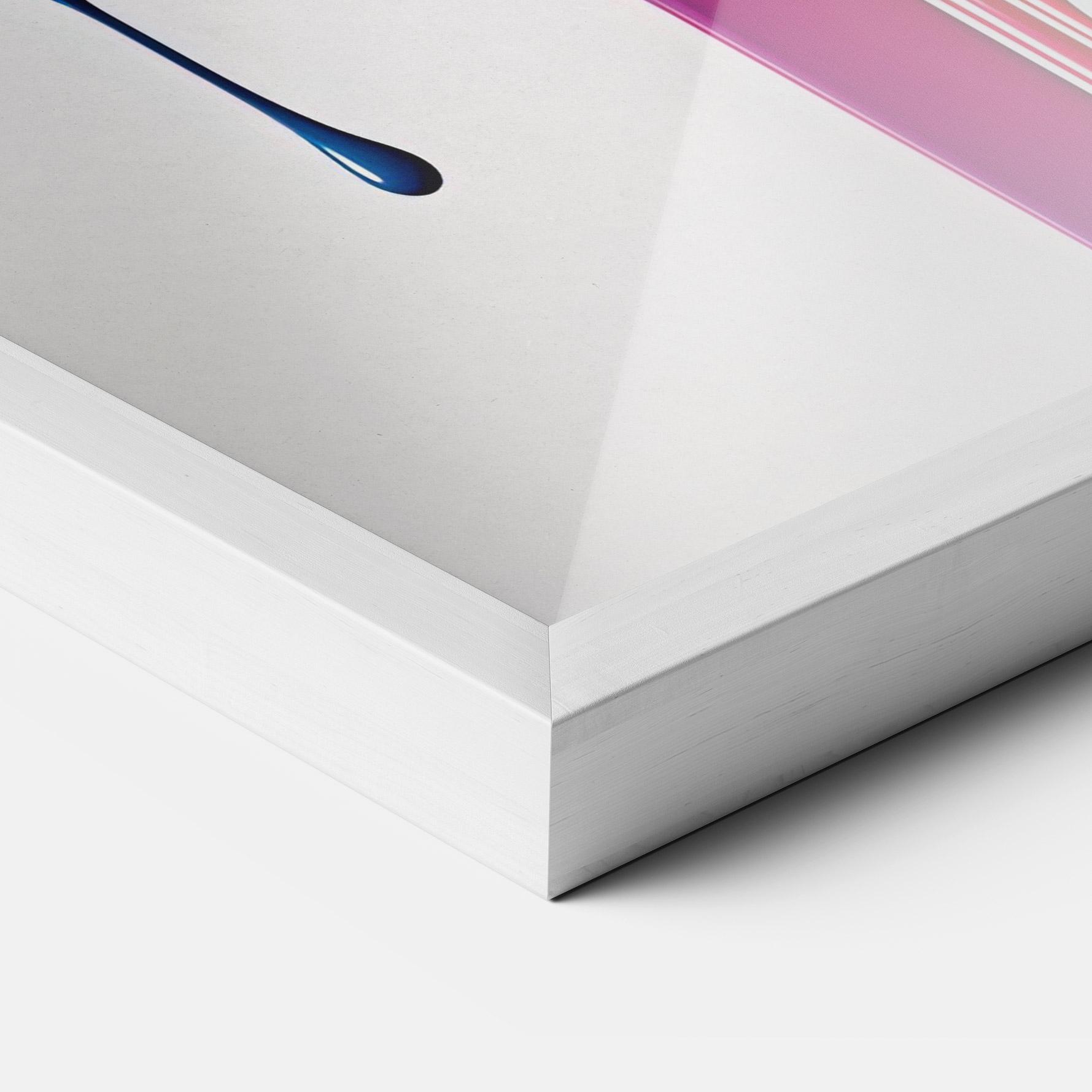 Рамкиран постер Yellow Blue Floating mockup 3