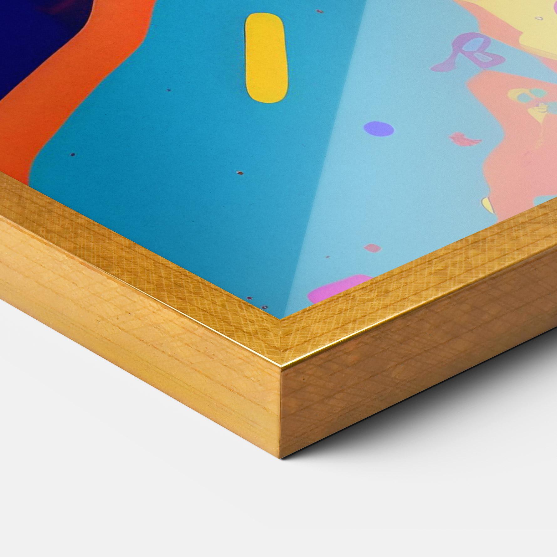 Рамкиран постер Abstract Color Work mockup 3