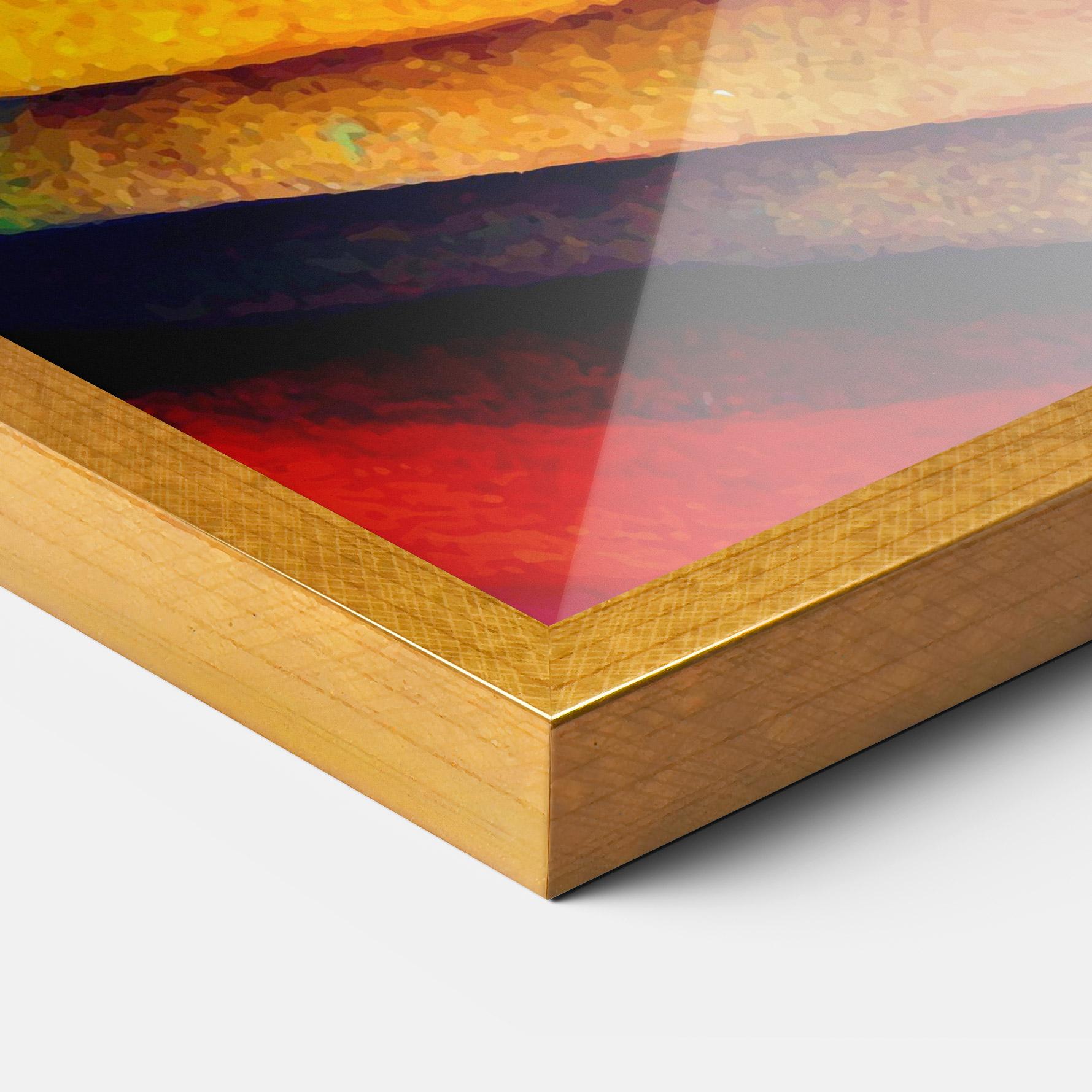 Рамкиран постер Autumn Abstract Color mockup 3