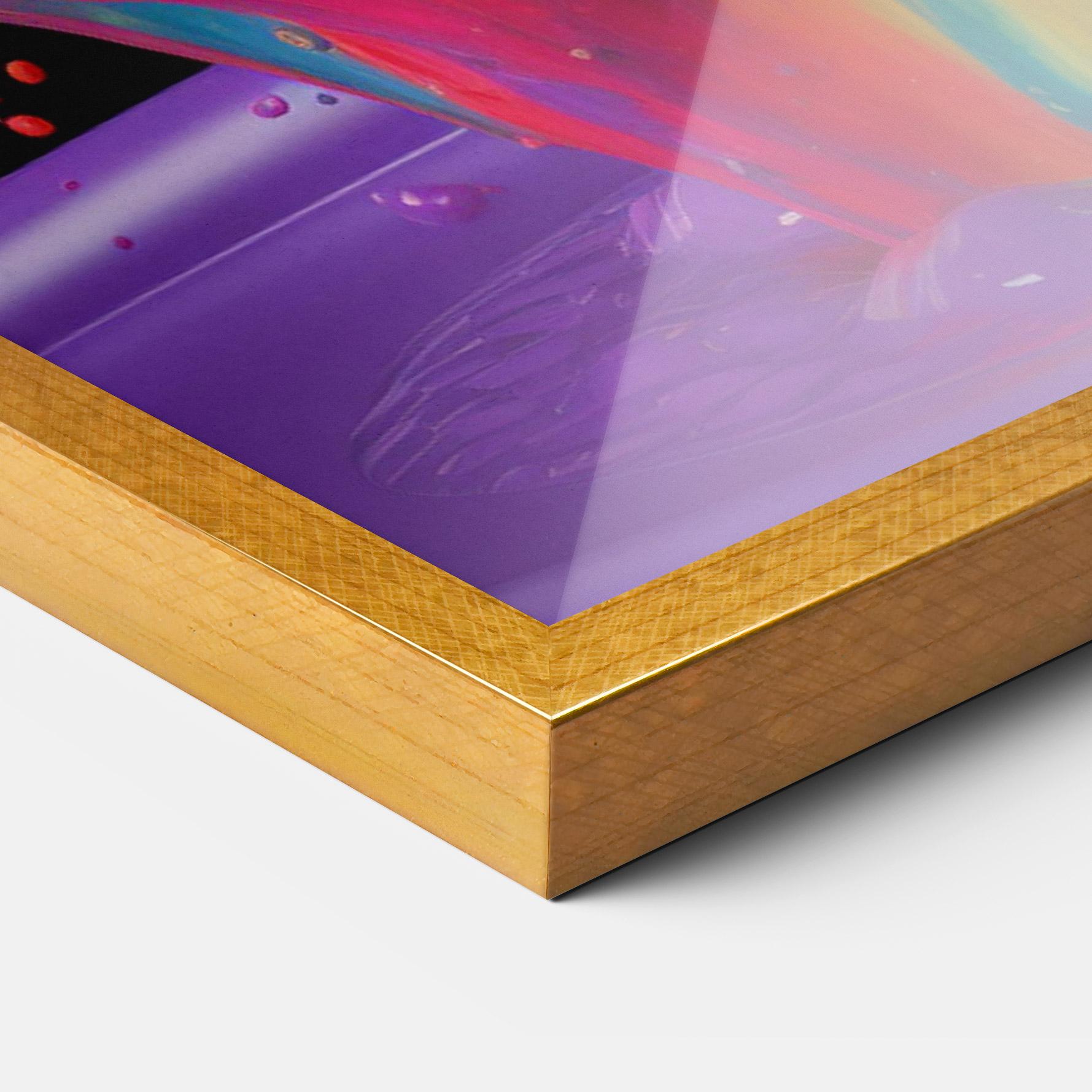 Рамкиран постер Brightly Color Splashing mockup 3