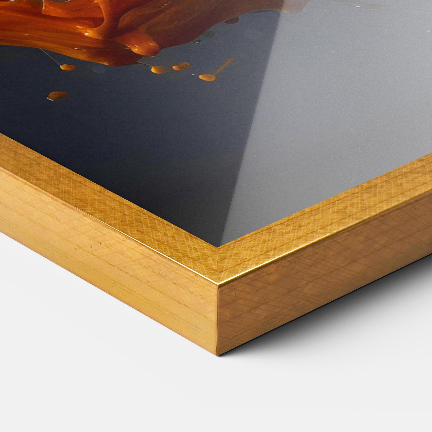 Рамкиран постер Colorful Splash Floating mockup 3