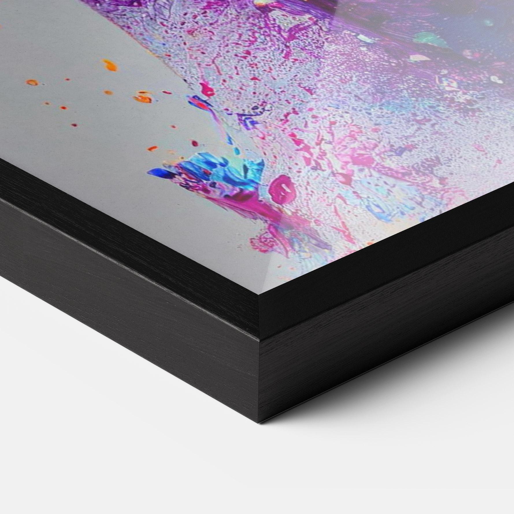 Рамкиран постер Abstract Purple Face mockup 3