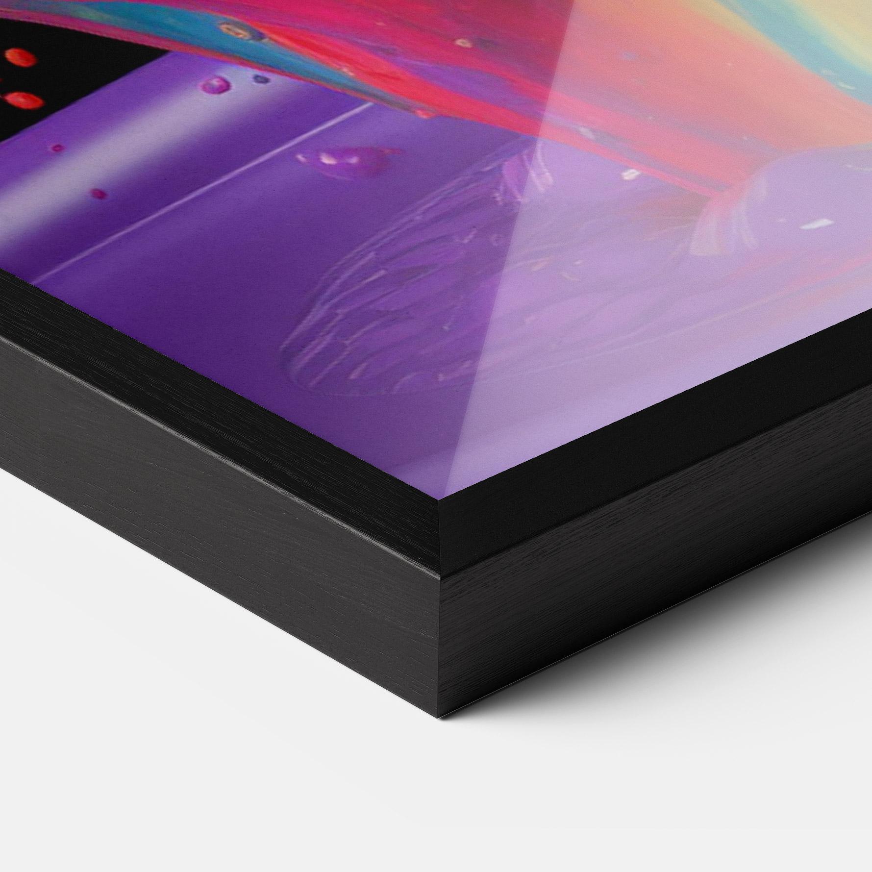Рамкиран постер Brightly Color Splashing mockup 3