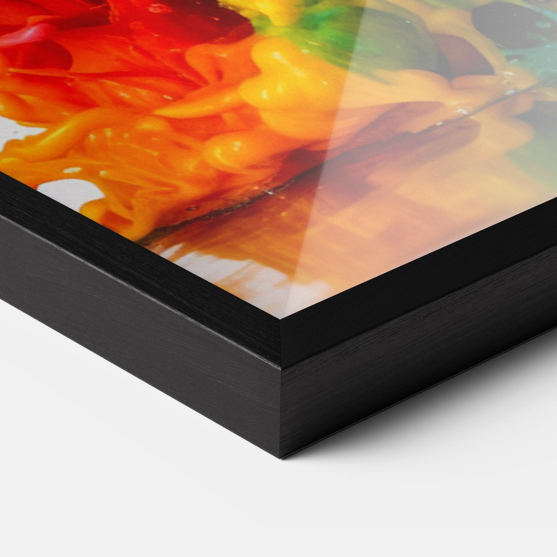 Рамкиран постер Colorful Explosion Paint mockup 3