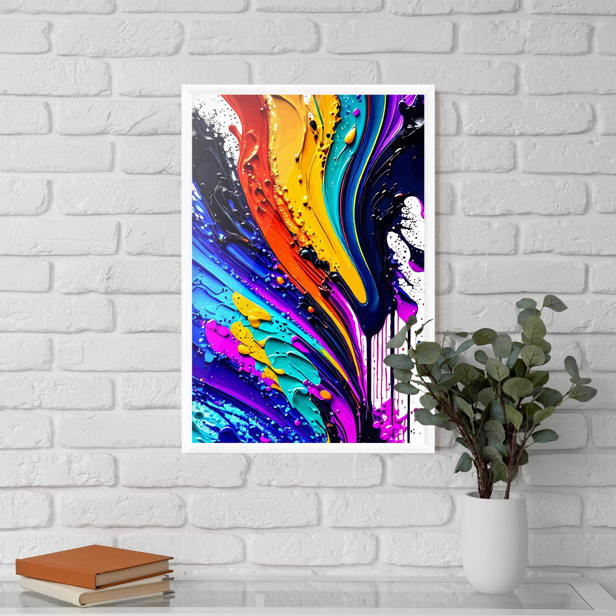 Рамкиран постер Pretty Splash mockup 5