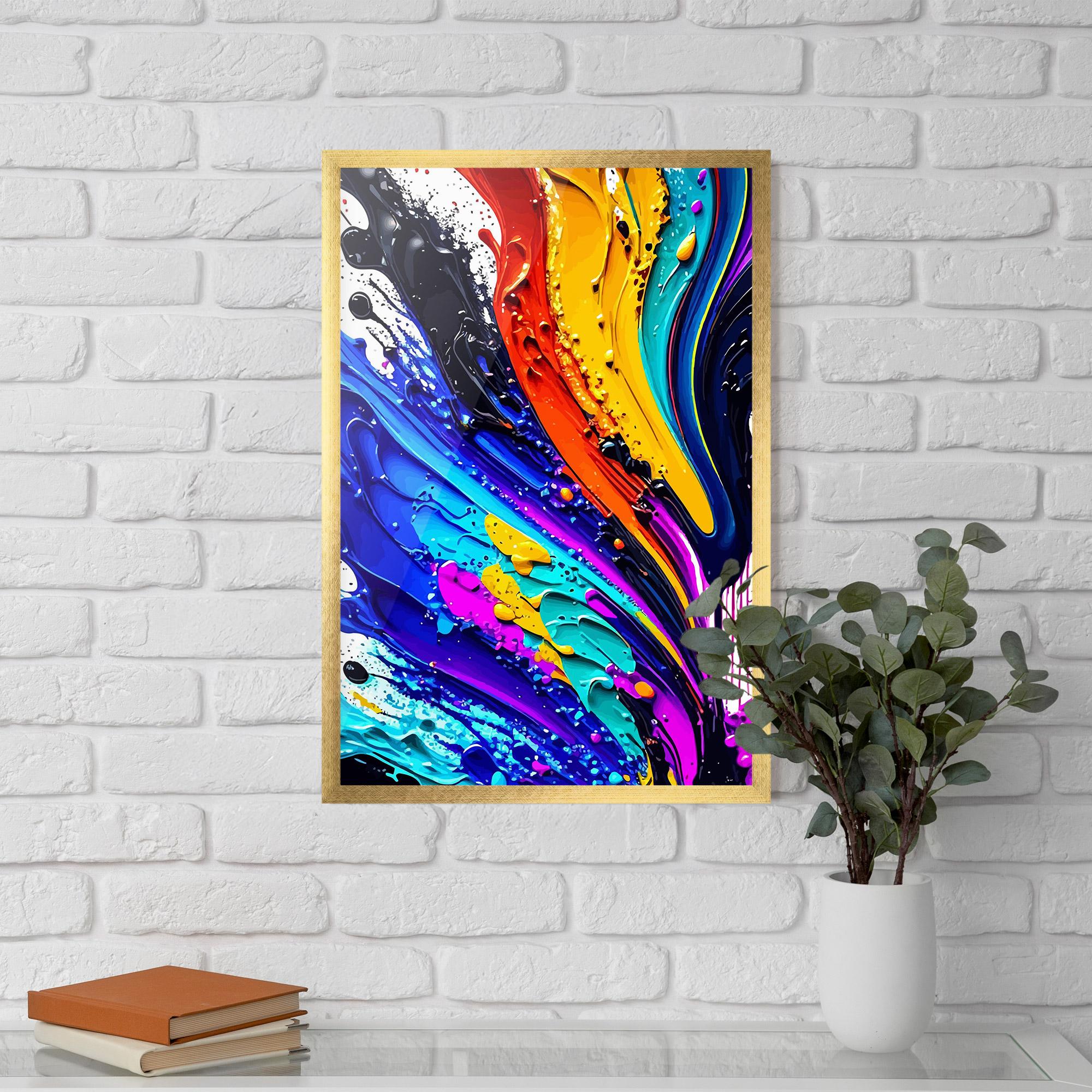 Рамкиран постер Beautiful Splash mockup 5
