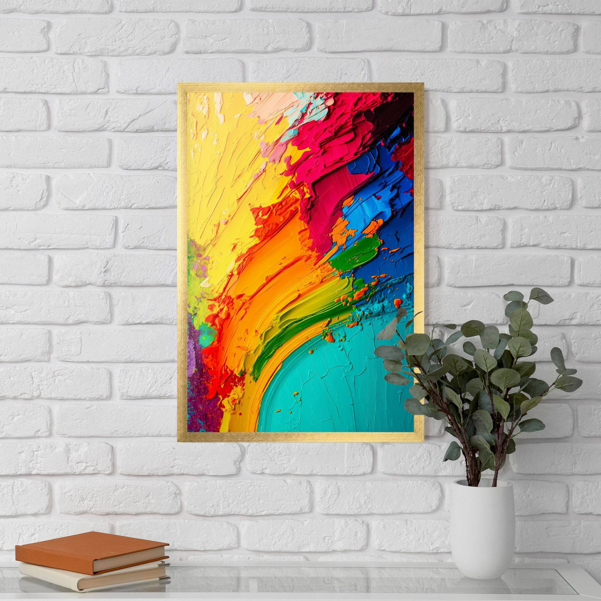 Multicolored Painting mockup 5