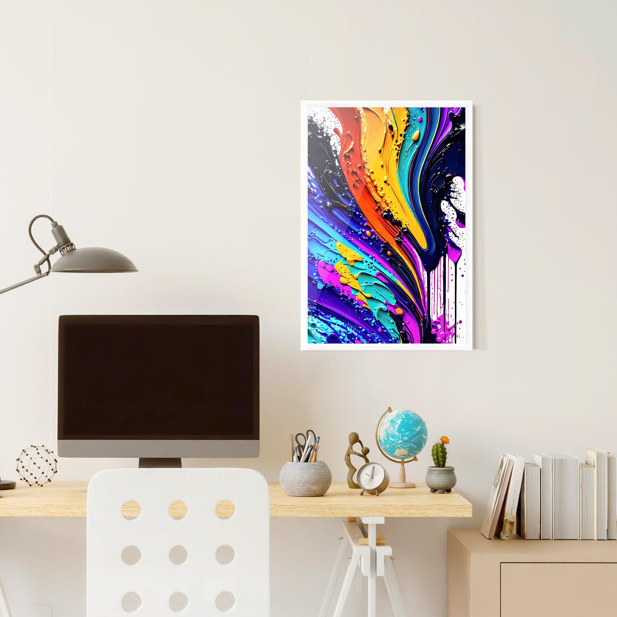 Рамкиран постер Pretty Splash mockup 6