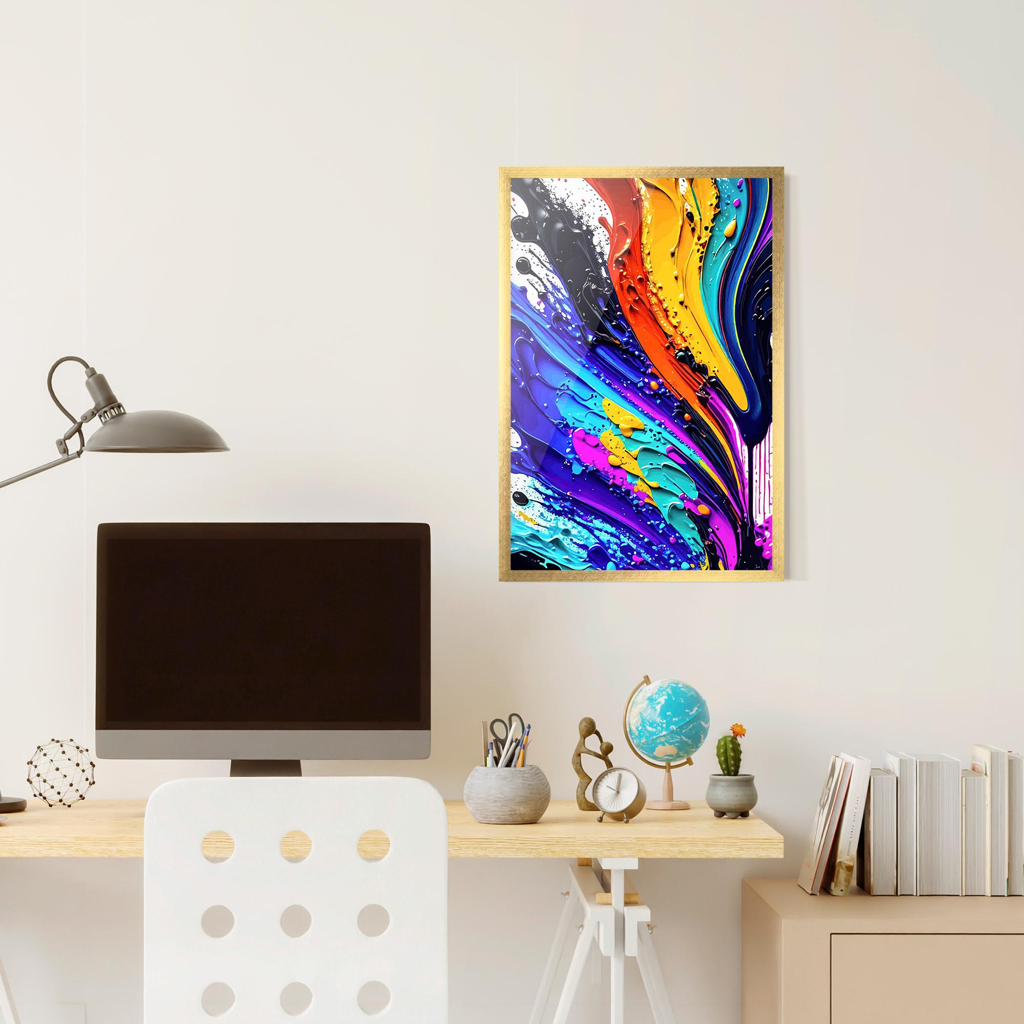 Рамкиран постер Beautiful Splash mockup 6