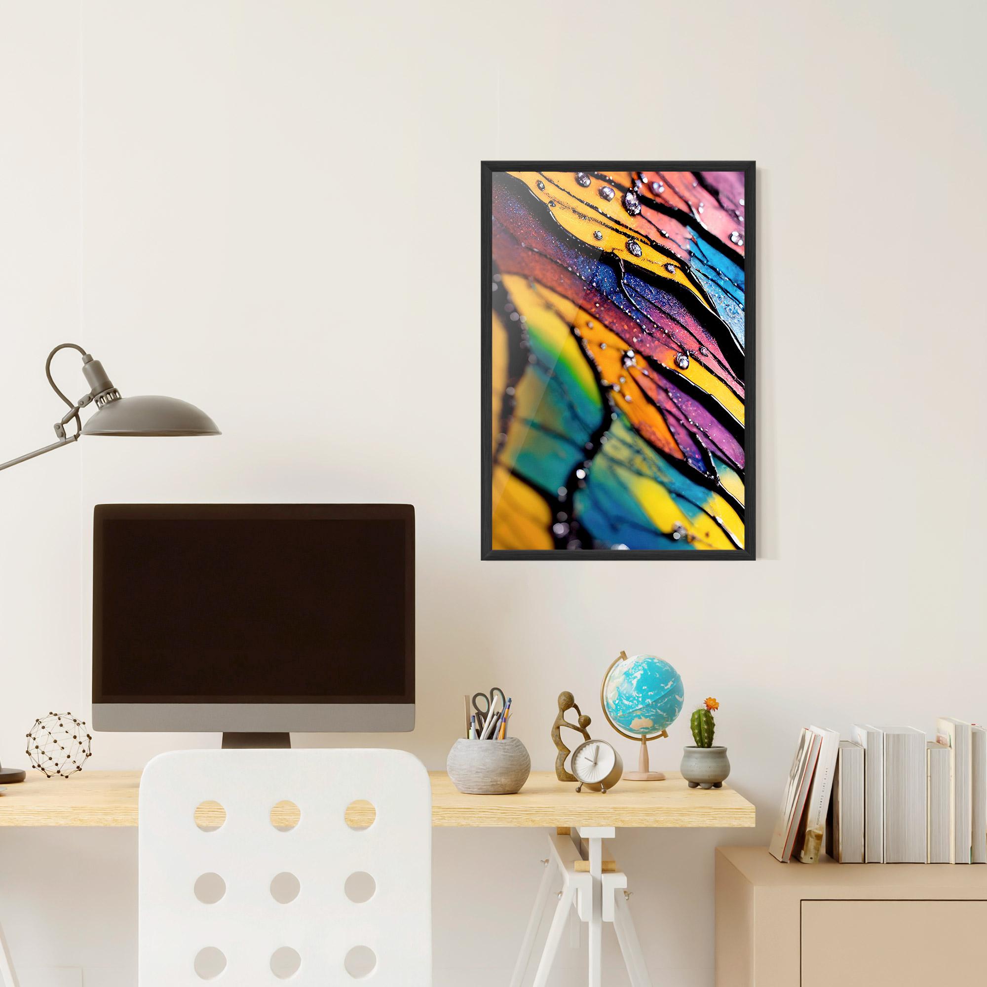 Рамкиран постер Beautiful Colorful Epoxy mockup 6