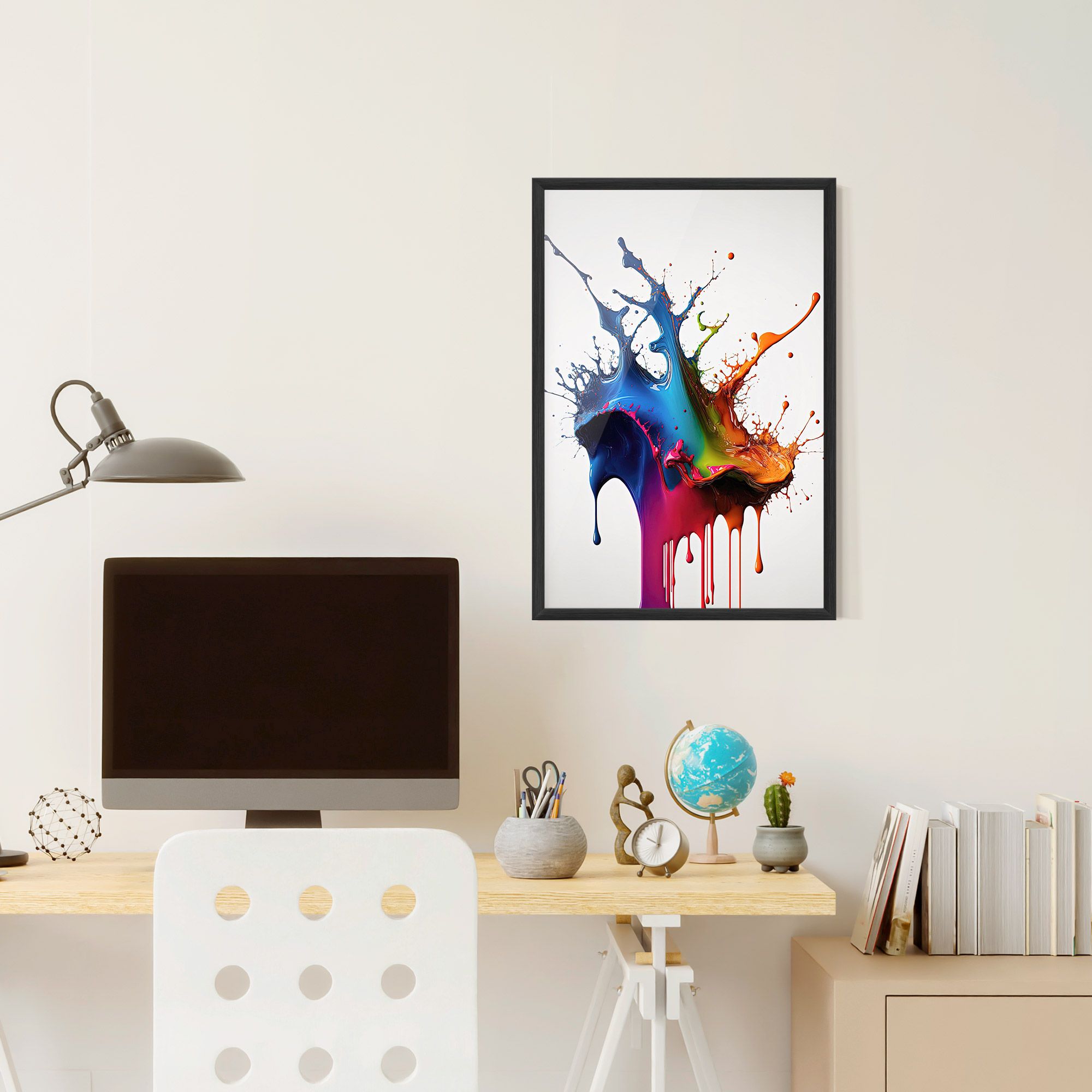 Yellow Blue Floating mockup 6