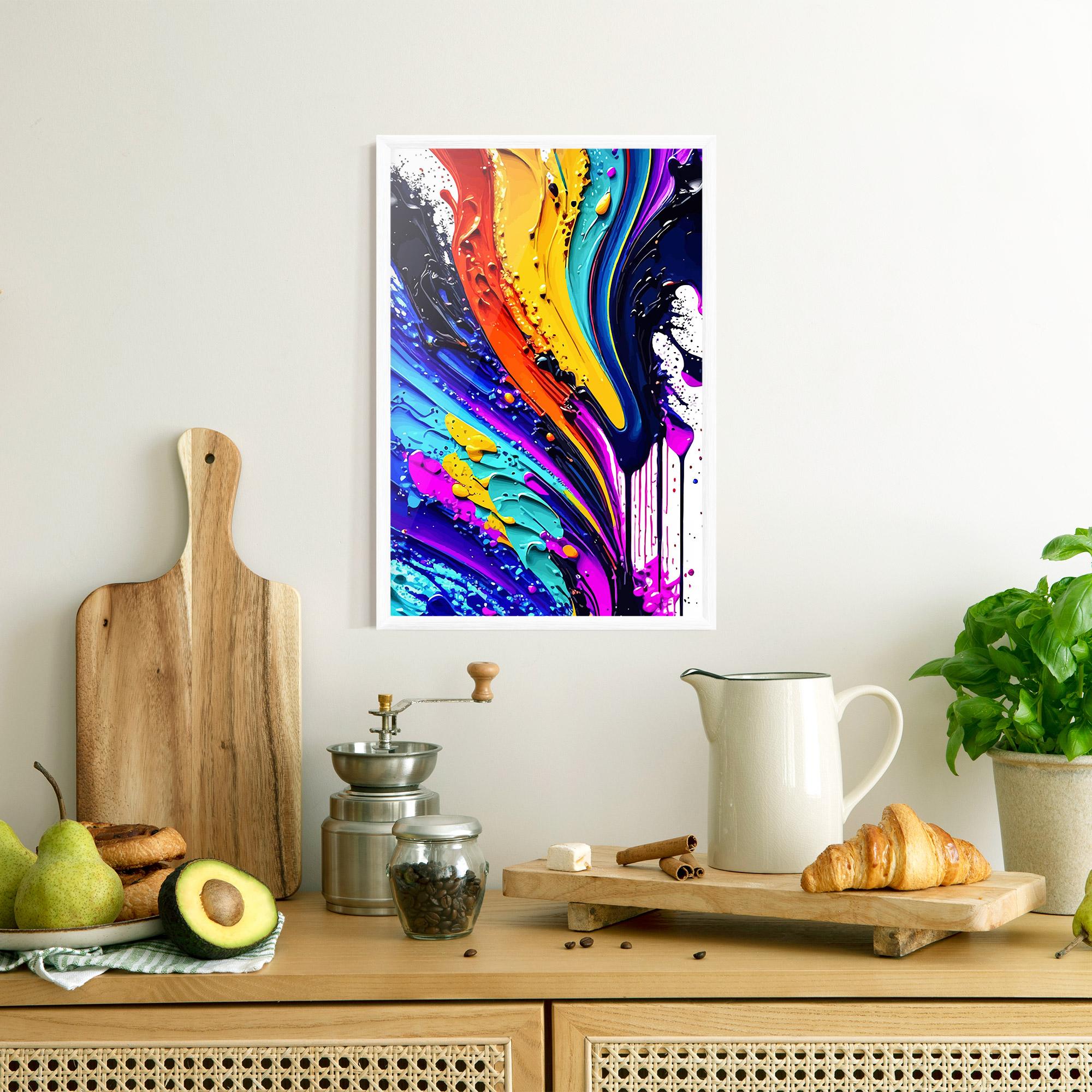 Рамкиран постер Pretty Splash mockup 8