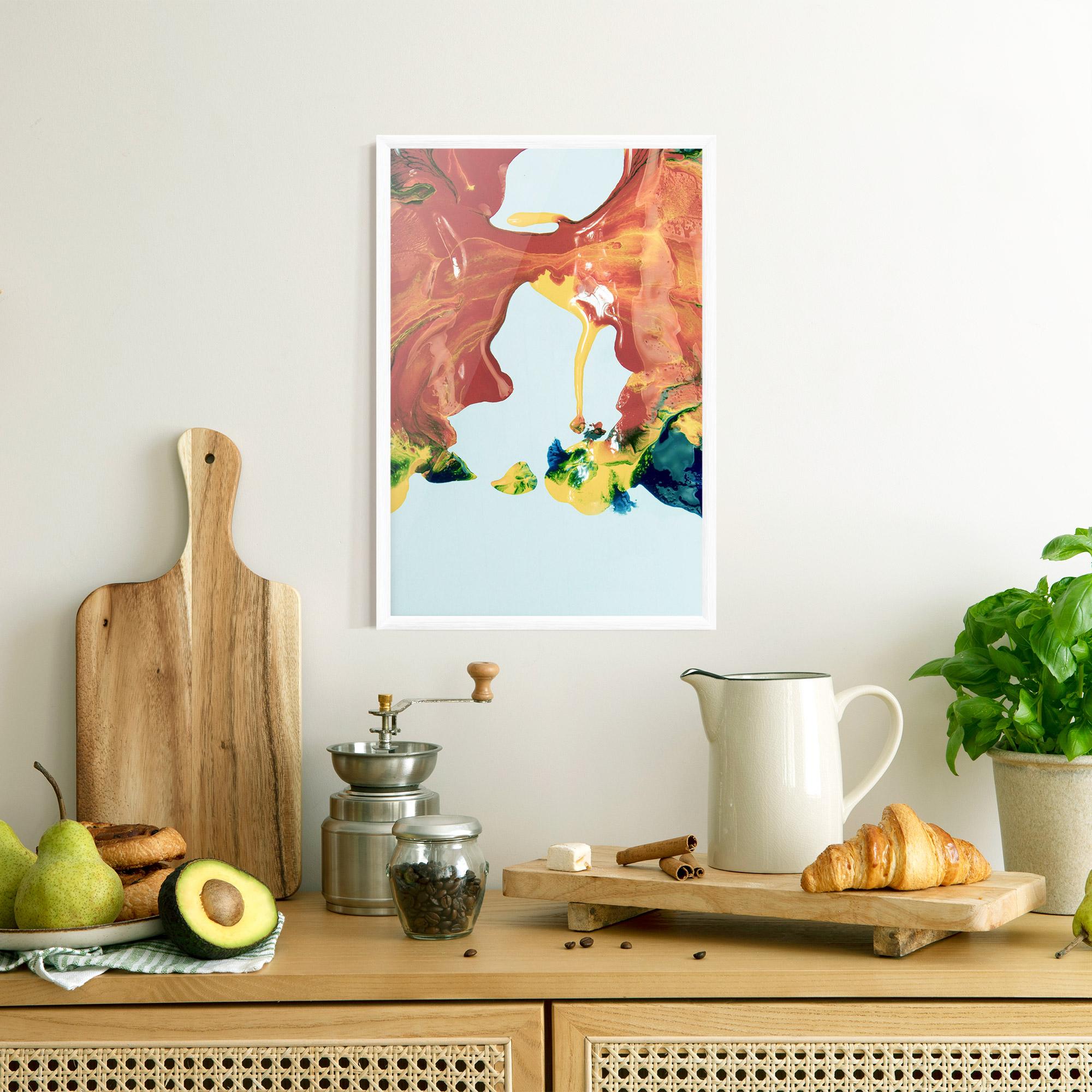 Рамкиран постер Spilled Paint mockup 8