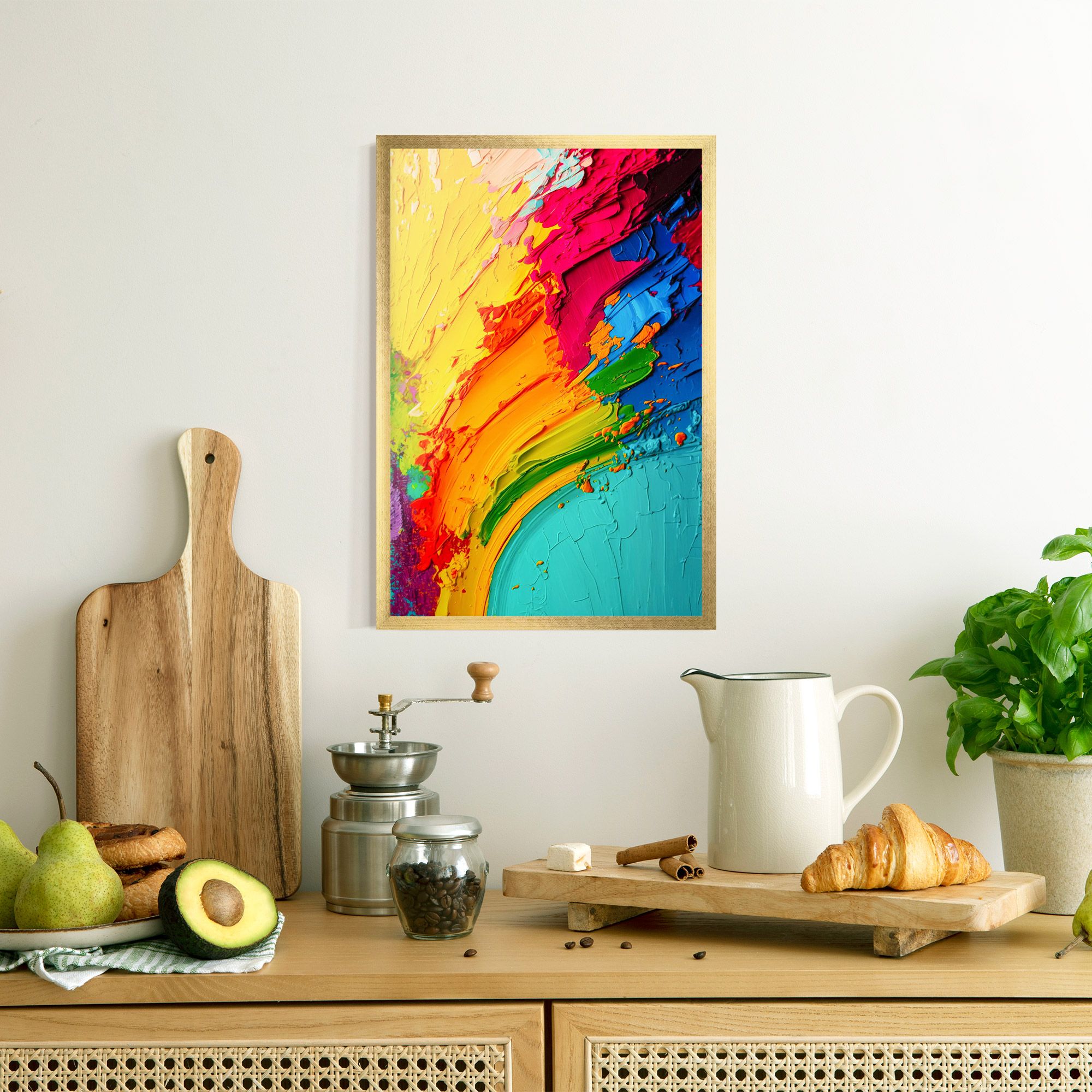 Multicolored Painting mockup 8