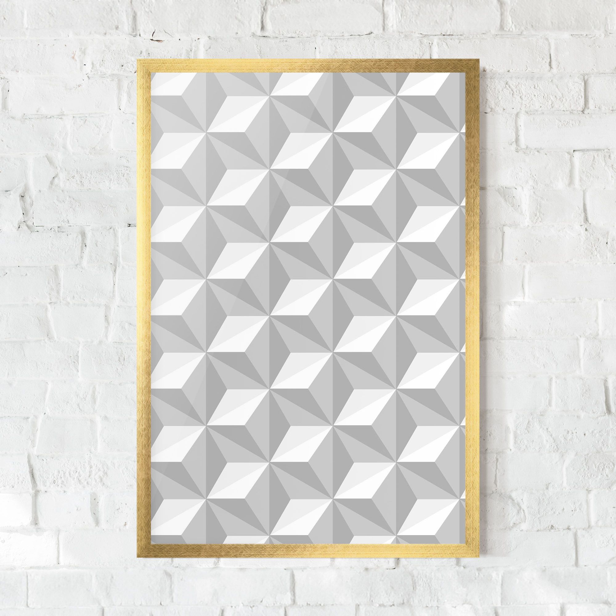 White Triangle Pattern mockup 0