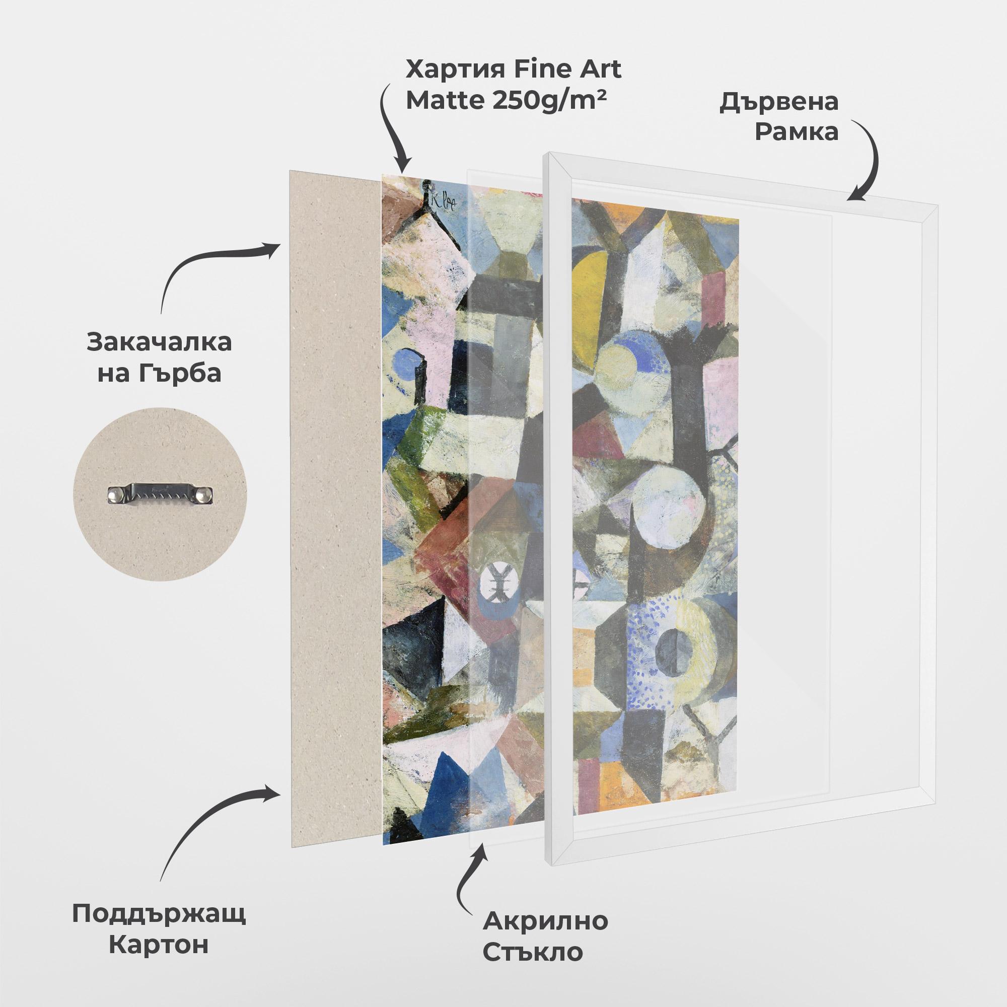 Рамкиран постер Abstract Geometric mockup 1