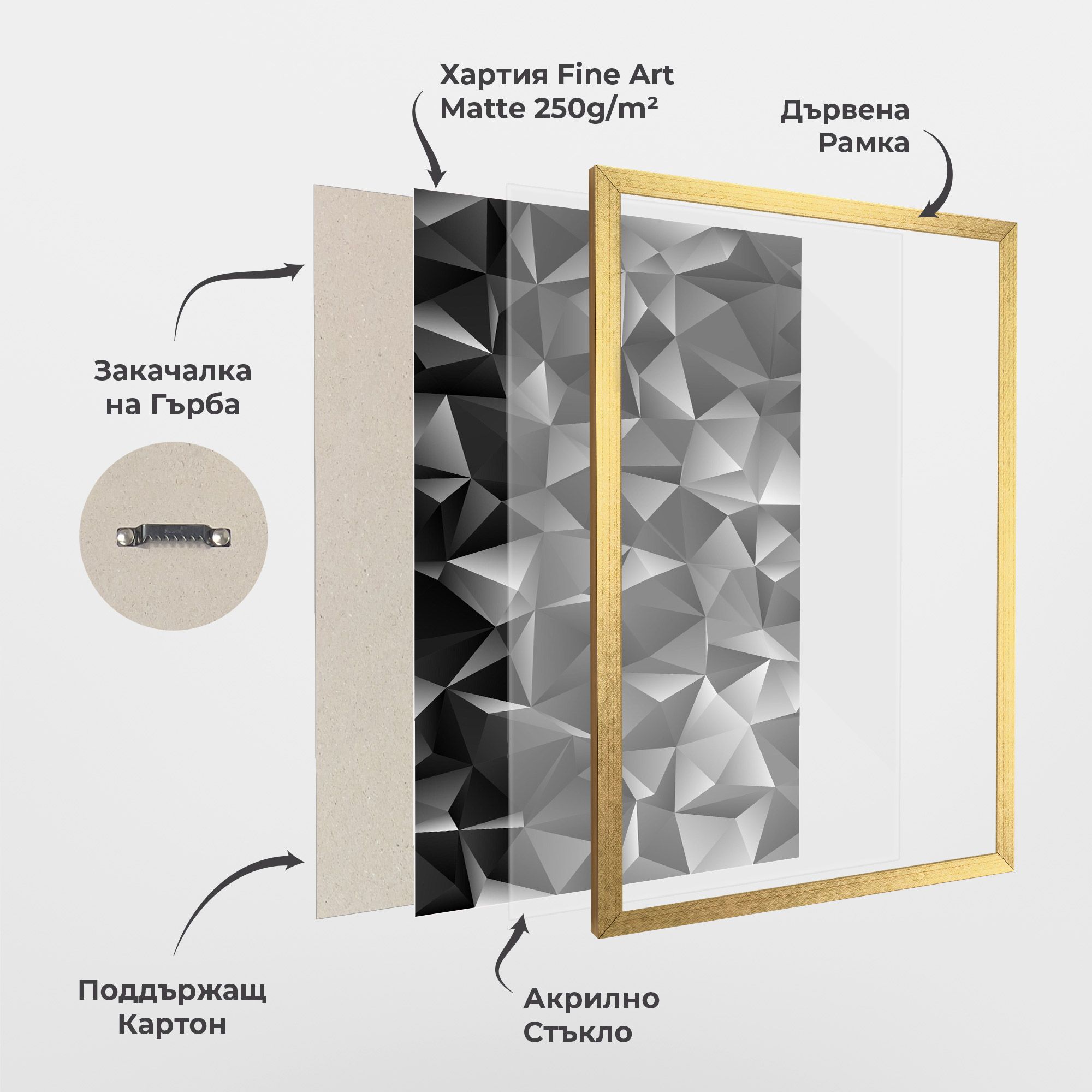 Black Triangle Pattern mockup 1