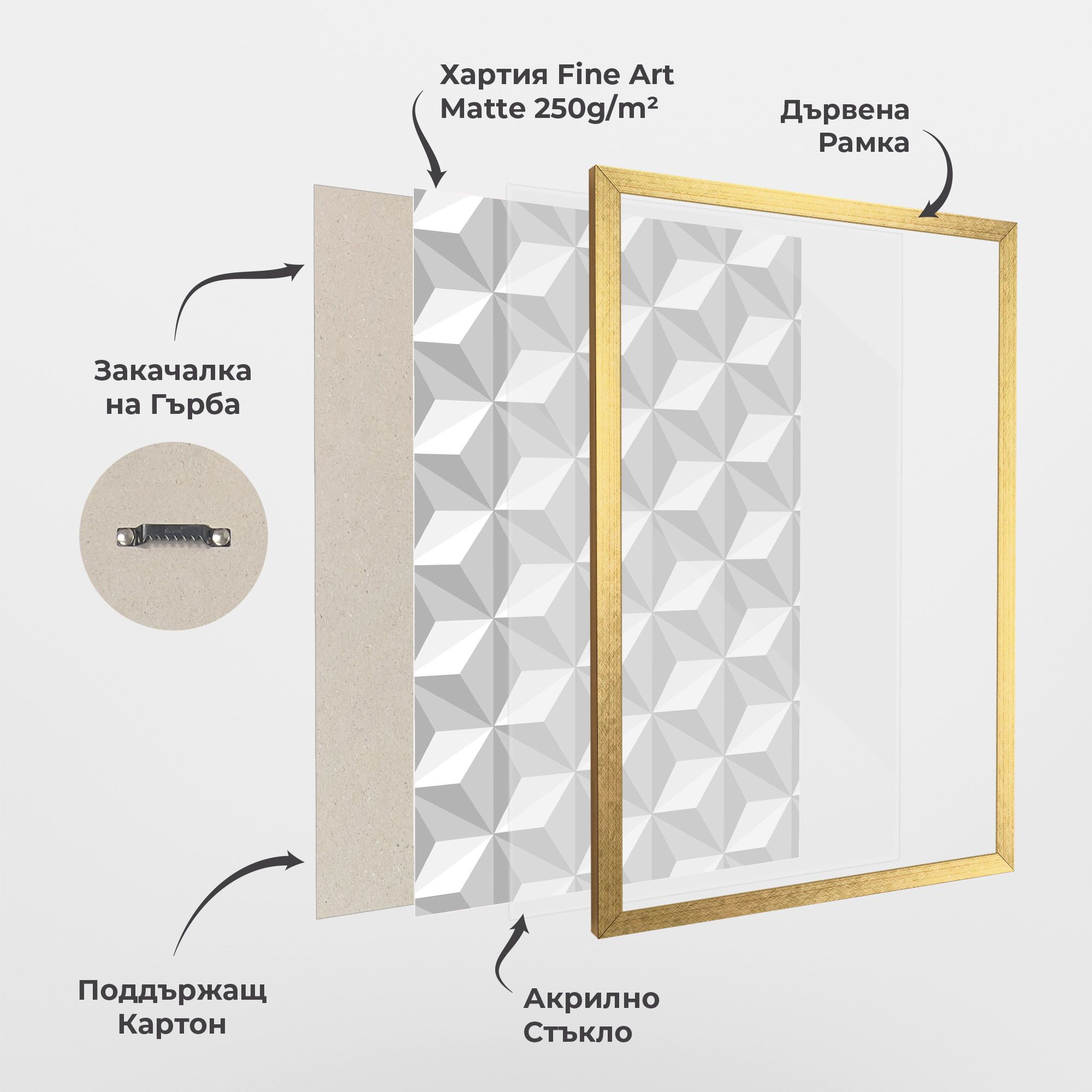 White Triangle Pattern mockup 1