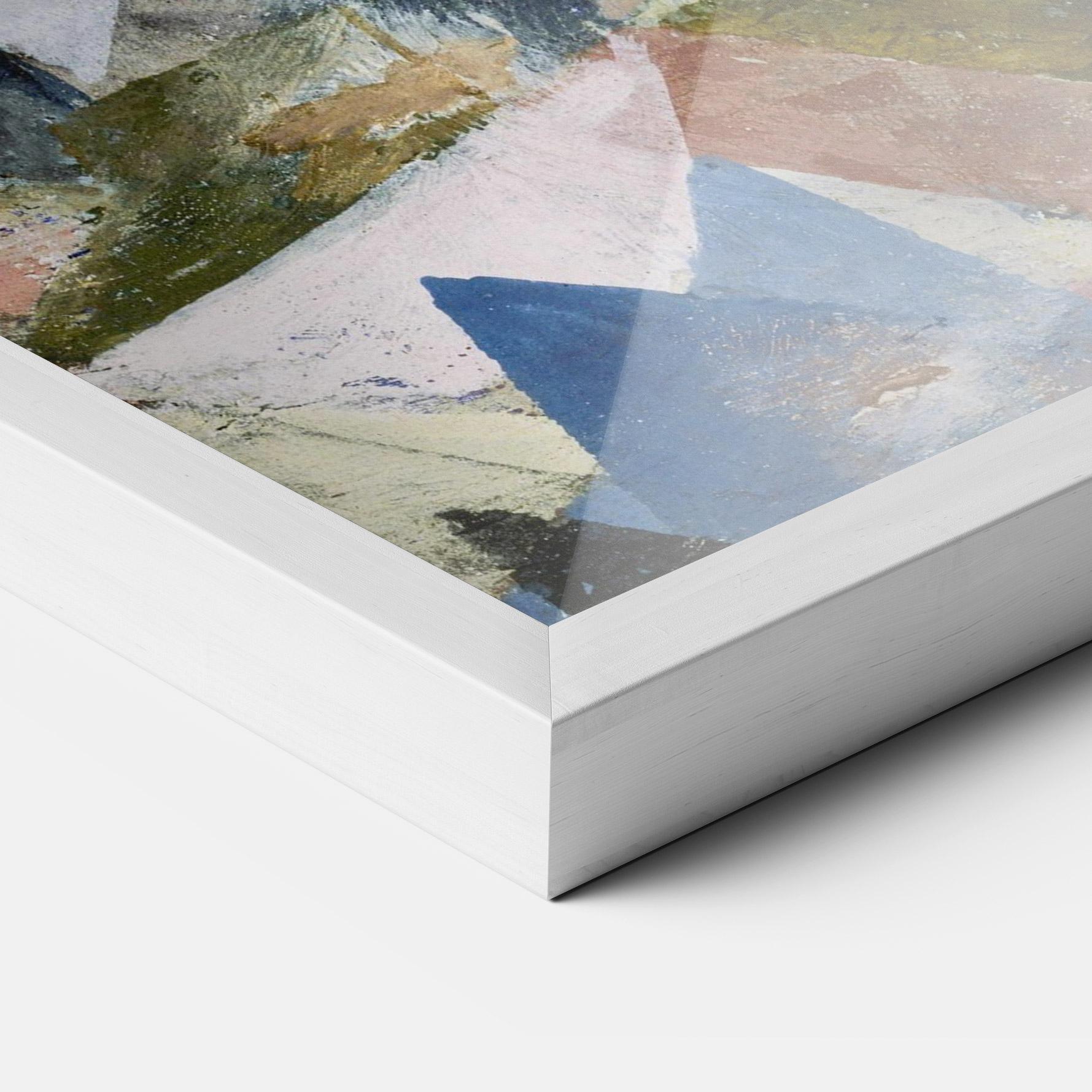 Рамкиран постер Abstract Geometric mockup 3