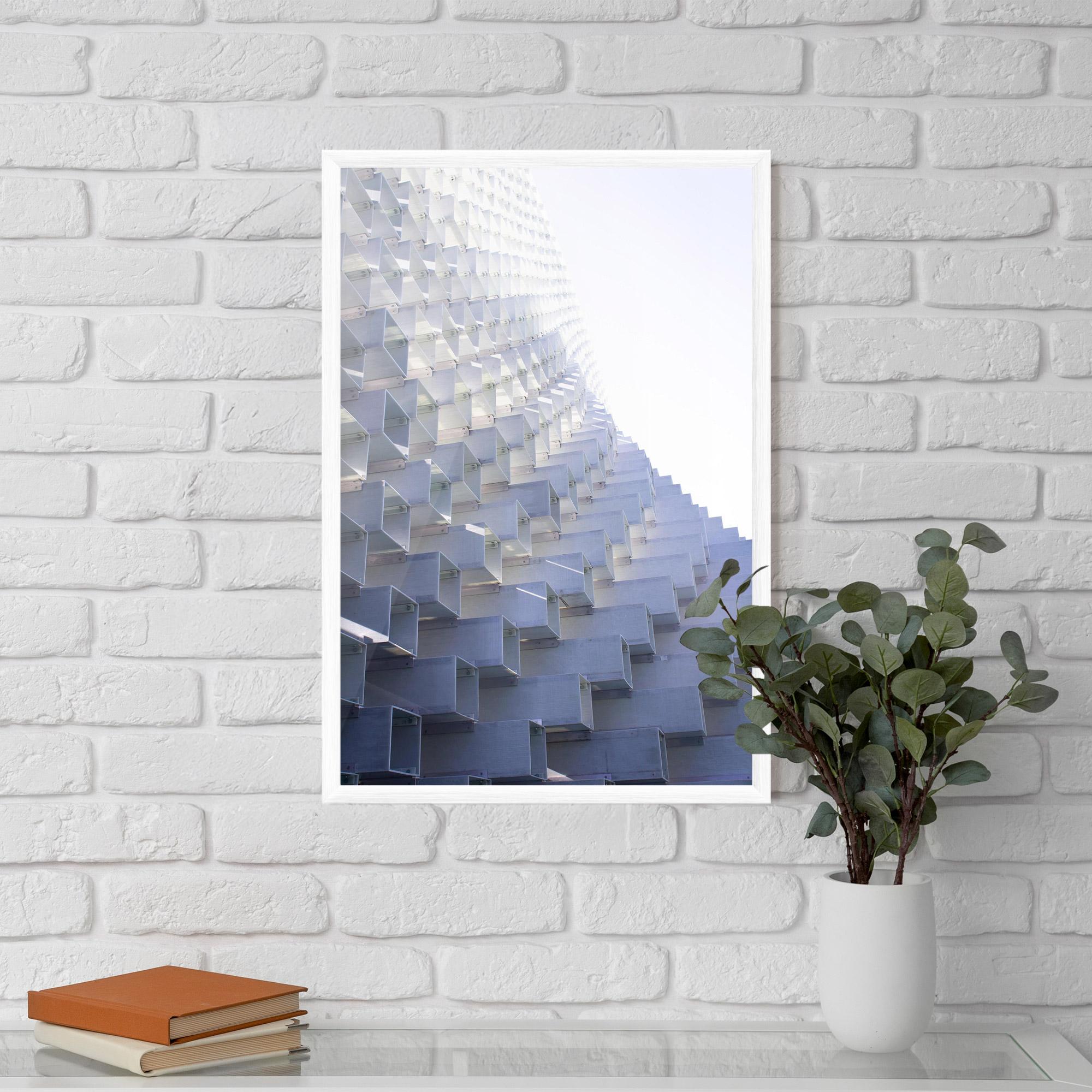 Рамкиран постер 3d White Square mockup 5