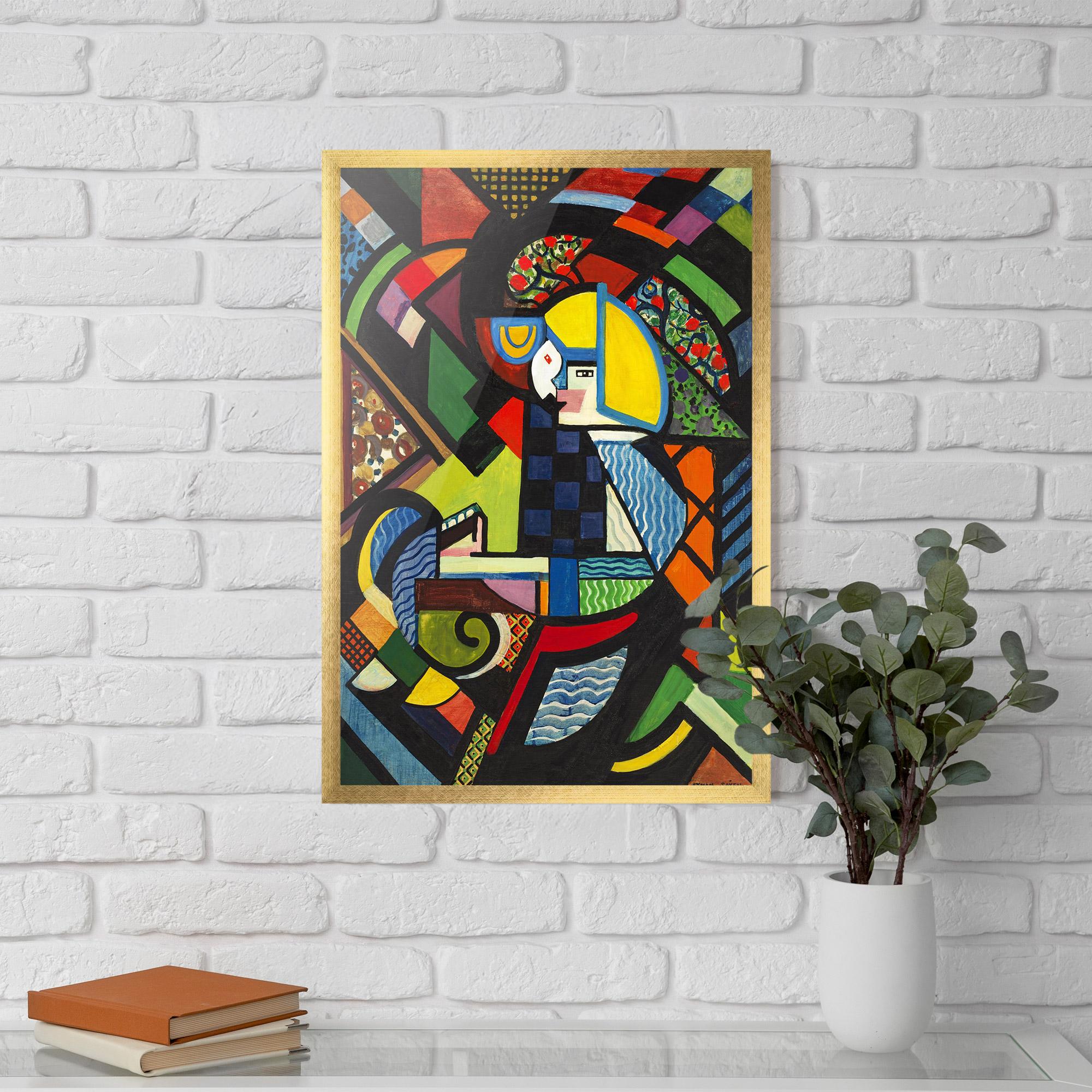 Рамкиран постер Mix Color Shapes mockup 5