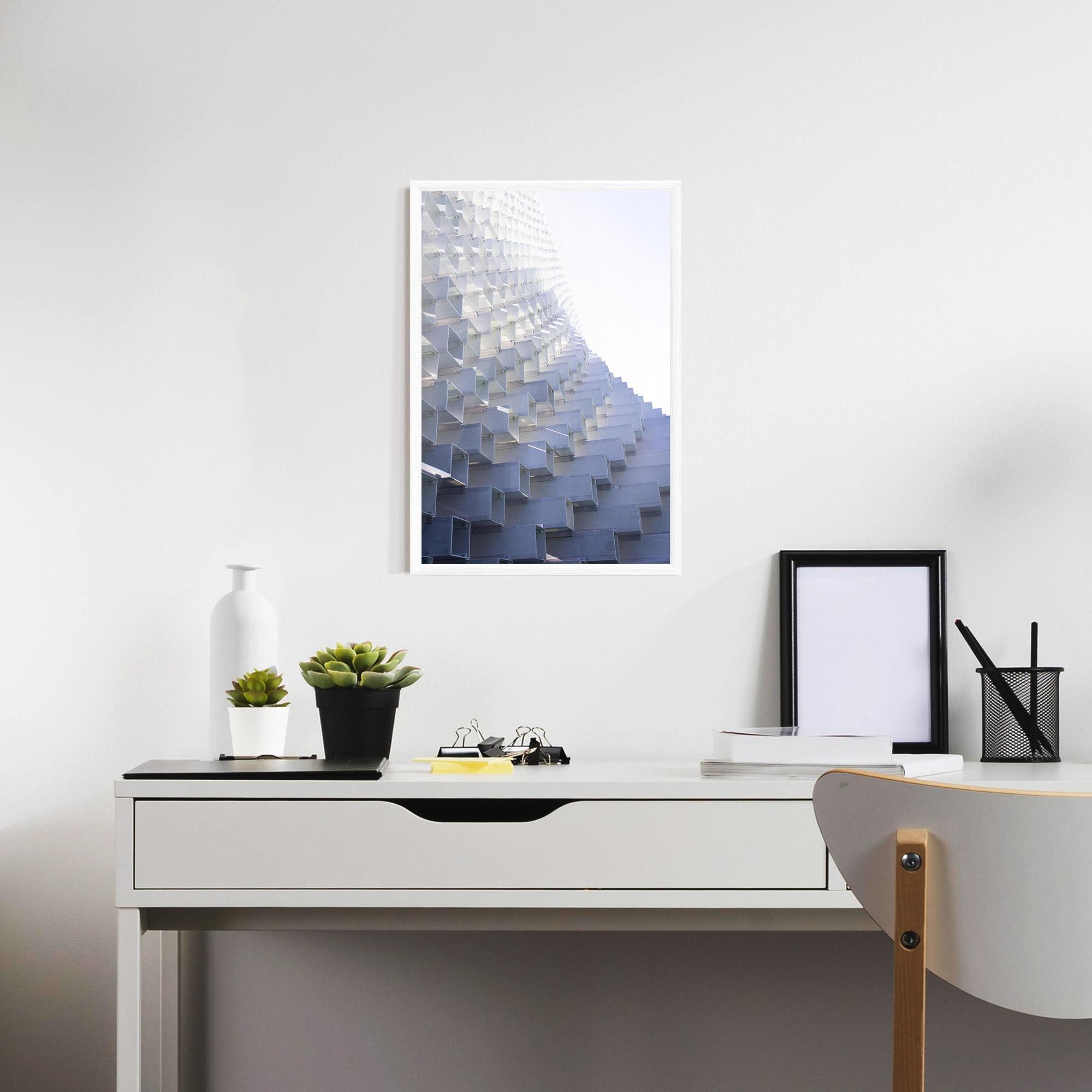 Рамкиран постер 3d White Square mockup 7