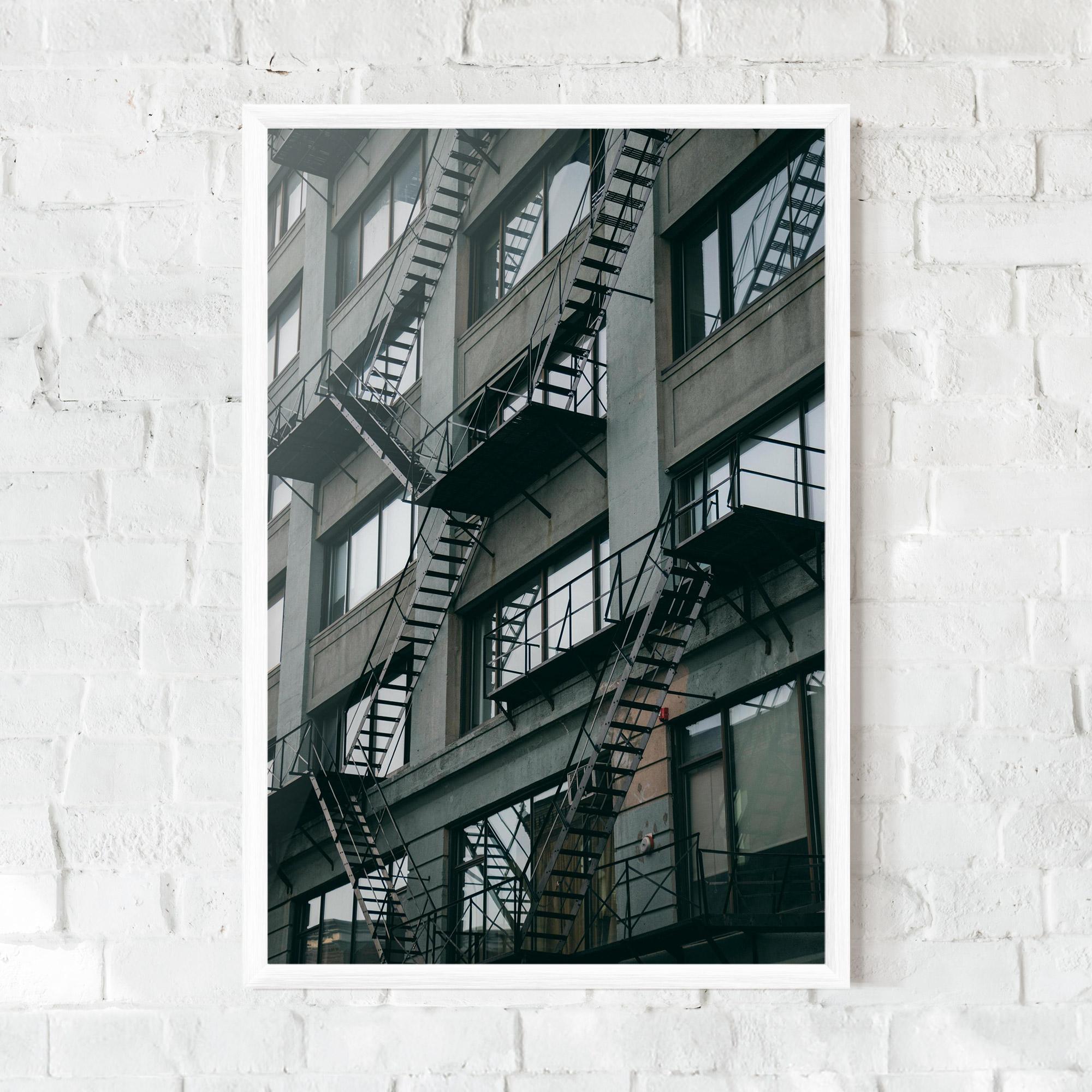 Рамкиран постер Building Stairs mockup 0