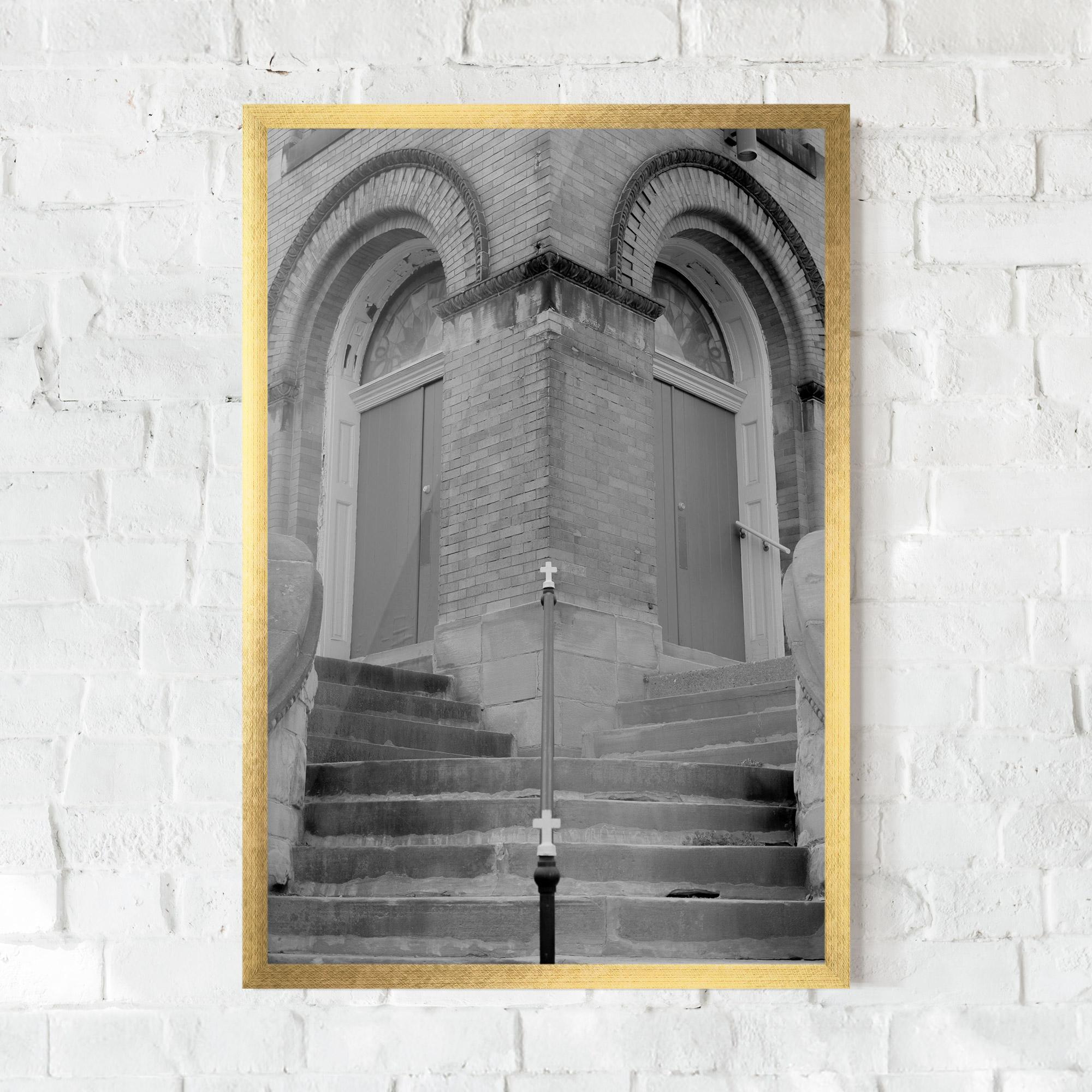 Рамкиран постер Grey Dors mockup 0