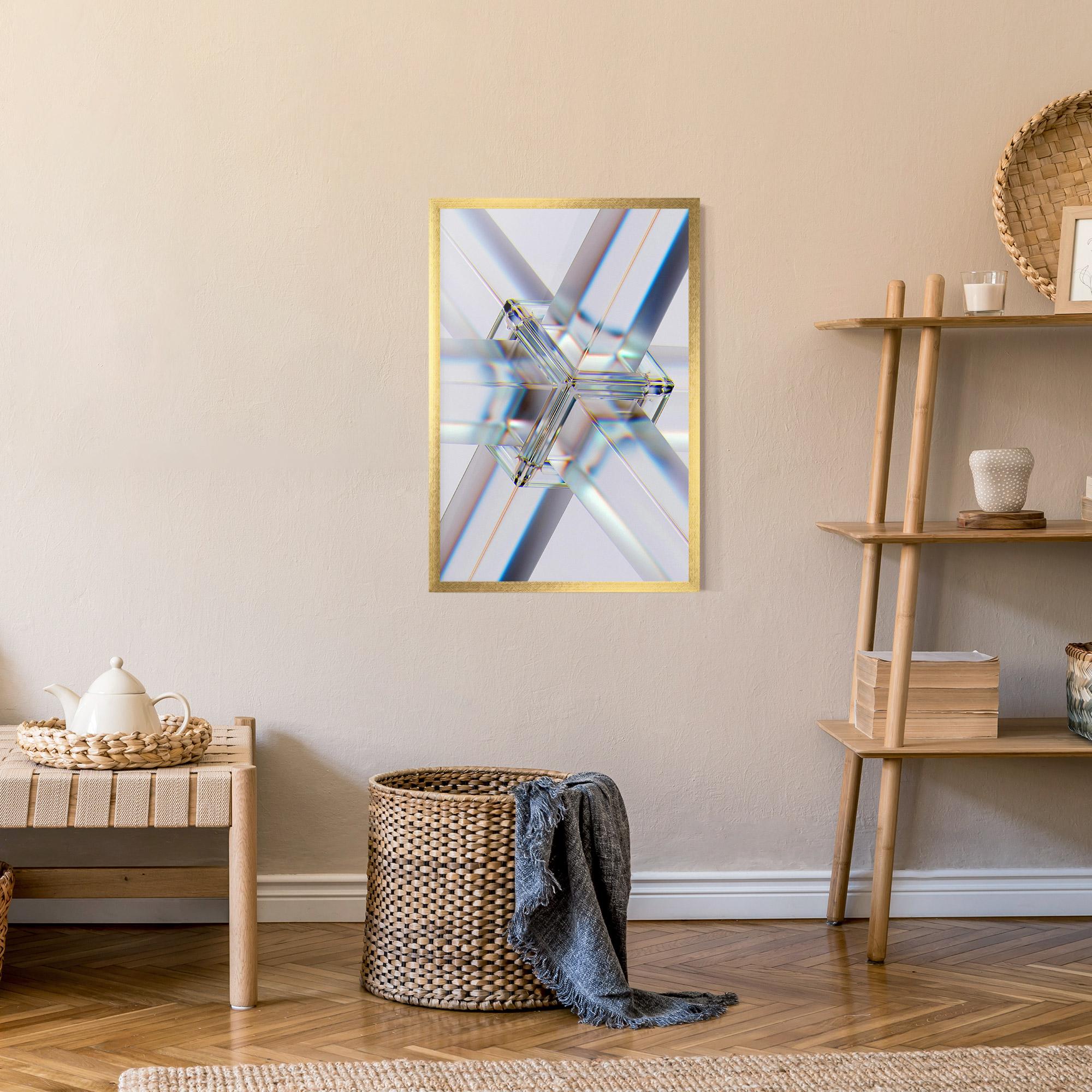 Рамкиран постер Glass Shape mockup 9