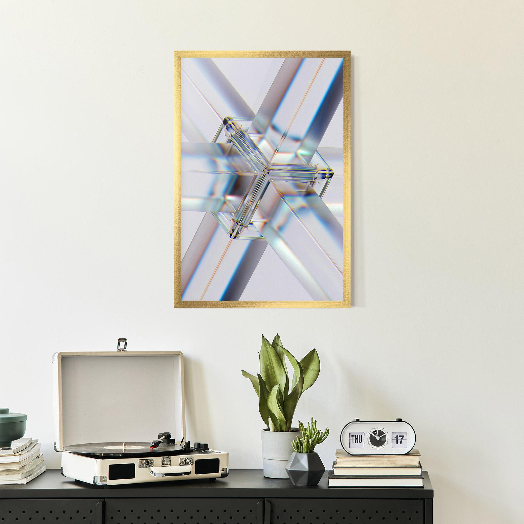 Рамкиран постер Glass Shape mockup 2